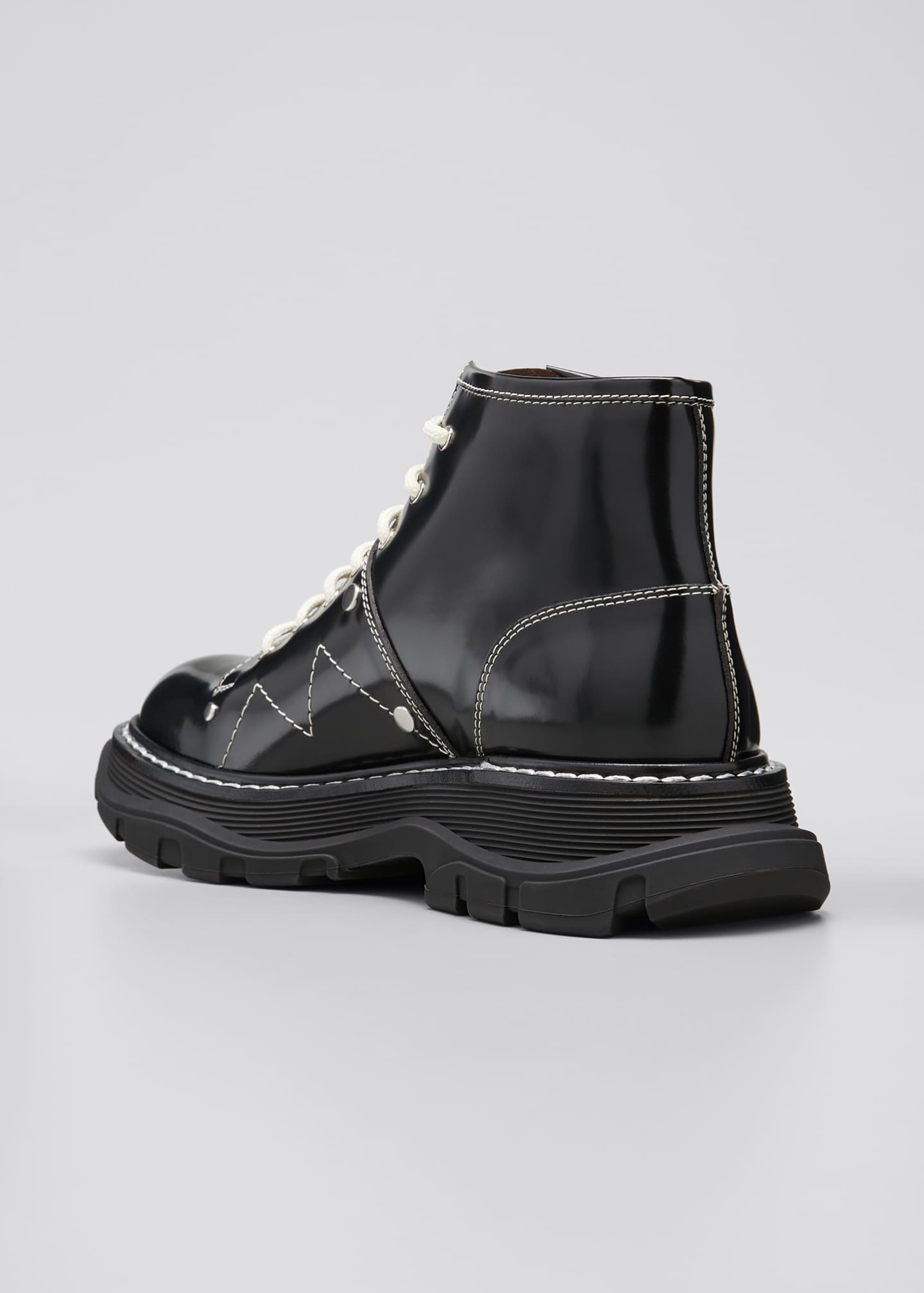 alexander mcqueen lace up boot