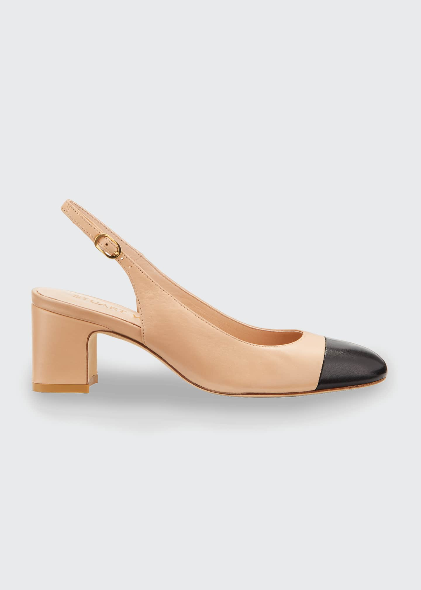 Stuart Weitzman Loraina Two-Tone Slingback Pumps - Bergdorf Goodman