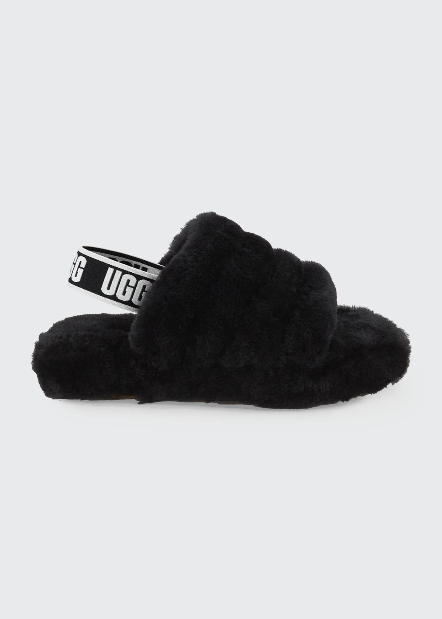 black ugg slippers kids