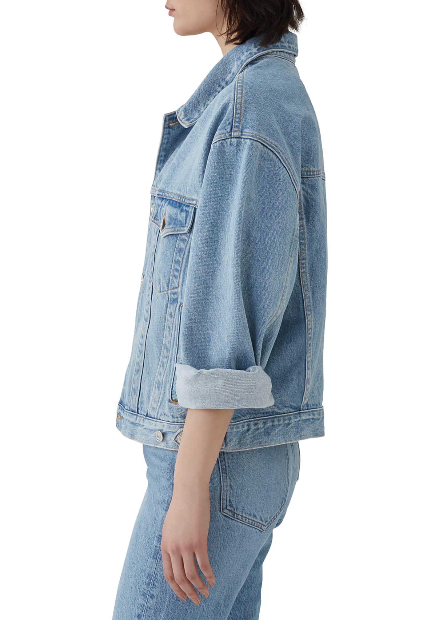 agolde charli oversized denim jacket