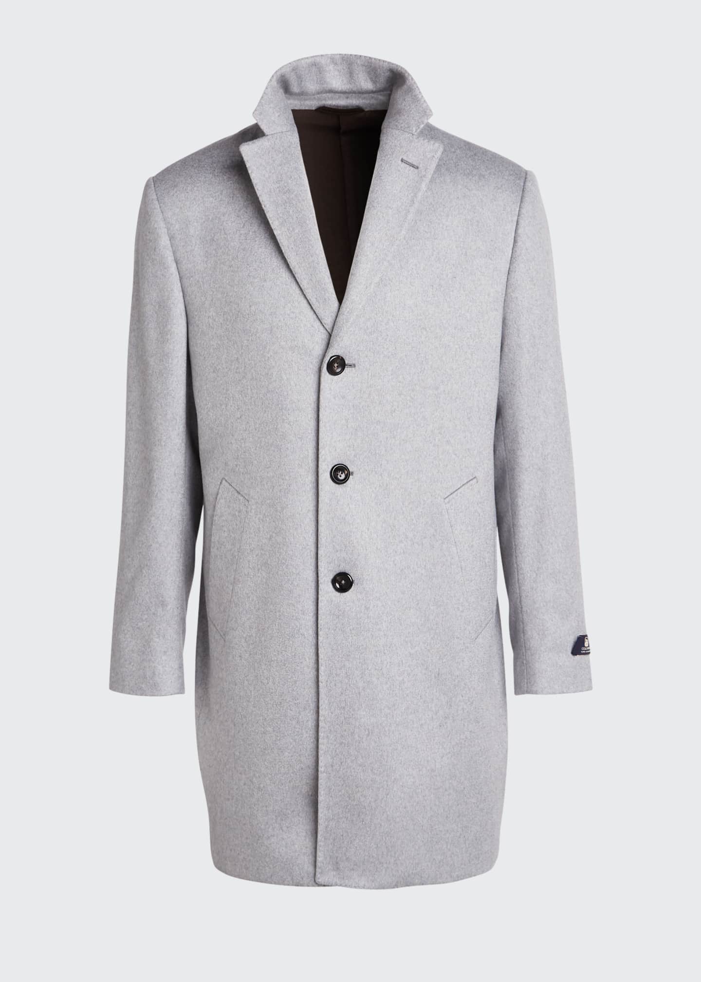 Neiman Marcus Men's Solid Cashmere Topcoat - Bergdorf Goodman