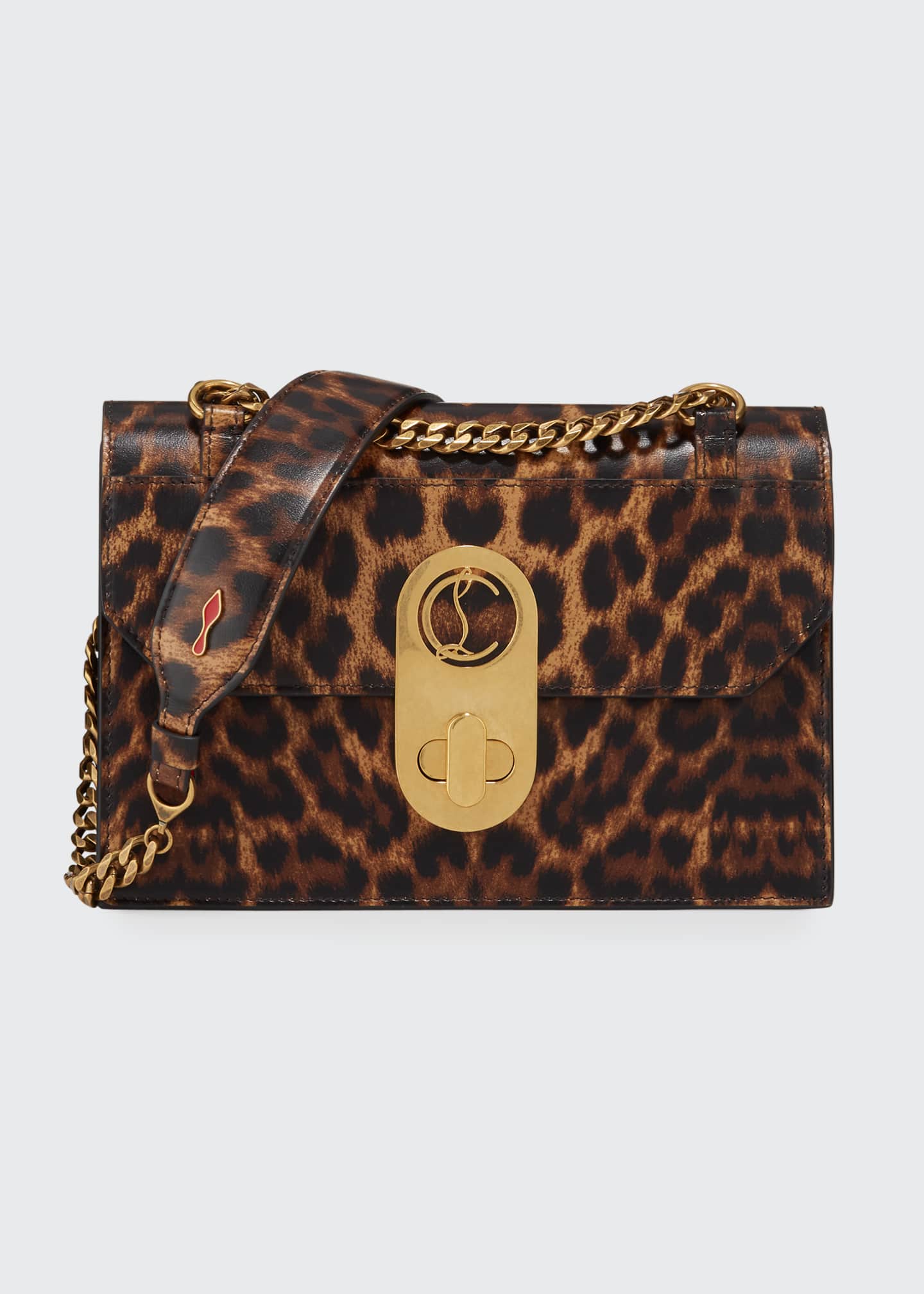 louboutin leopard bag