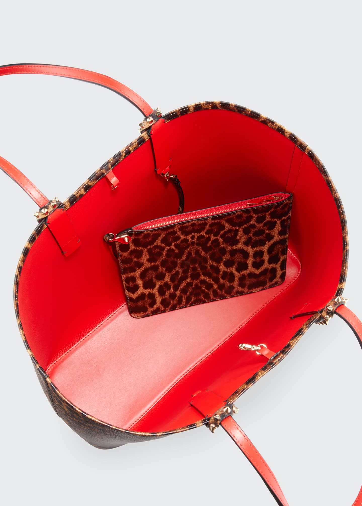 christian louboutin cabata leopard tote