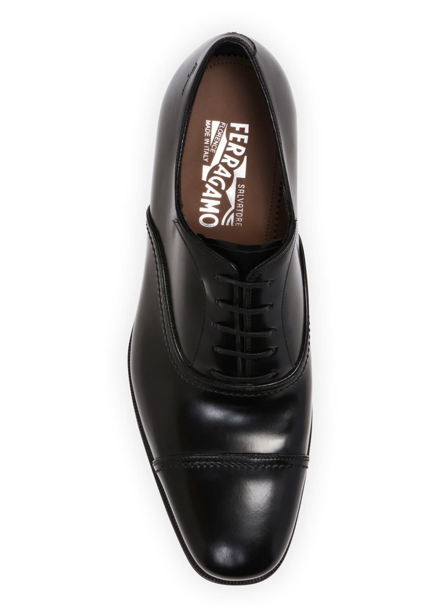Salvatore Ferragamo Men's Seul Leather Oxford Shoes - Bergdorf Goodman