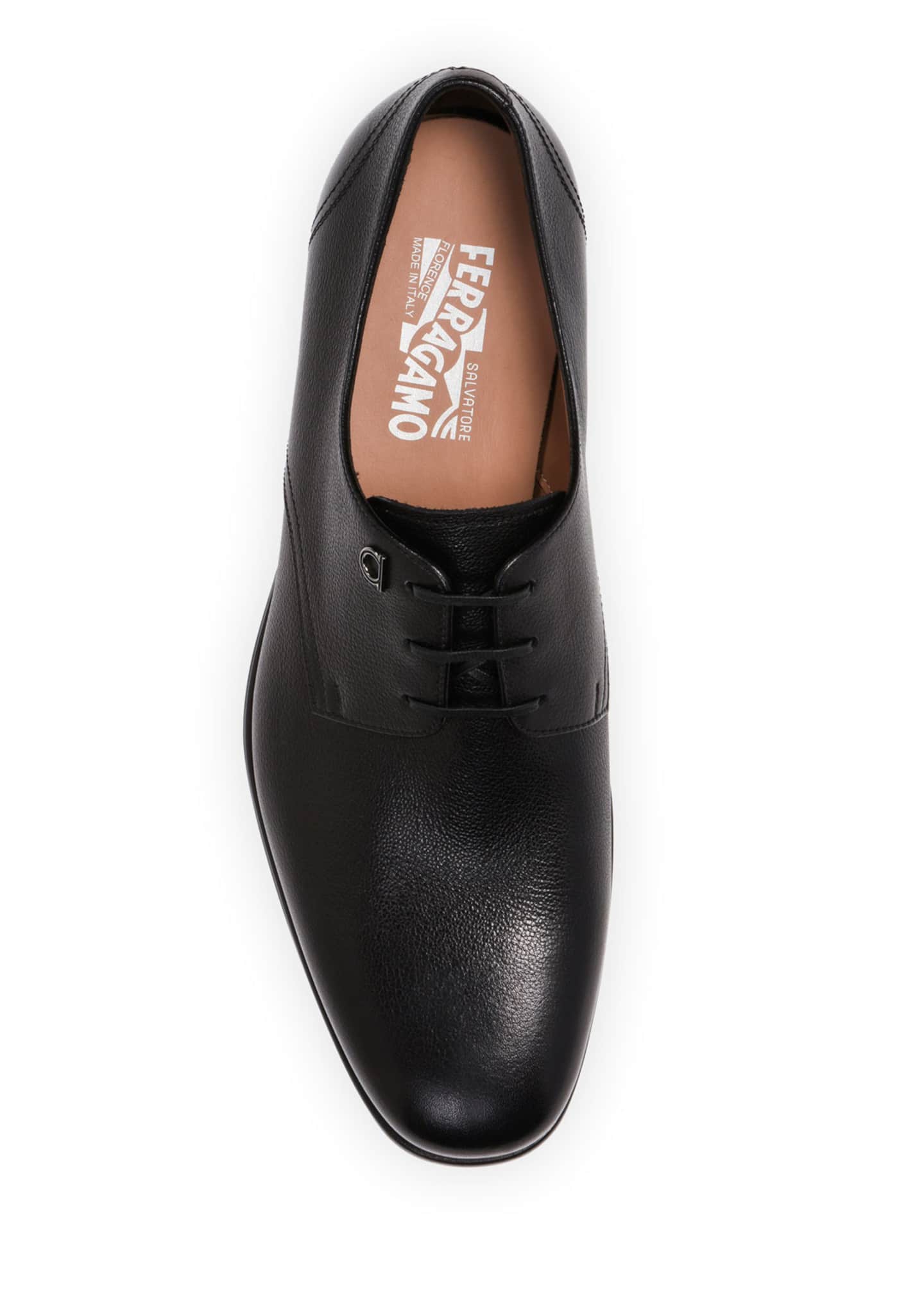 Salvatore Ferragamo Men's Spencer Leather Derby Shoes - Bergdorf Goodman