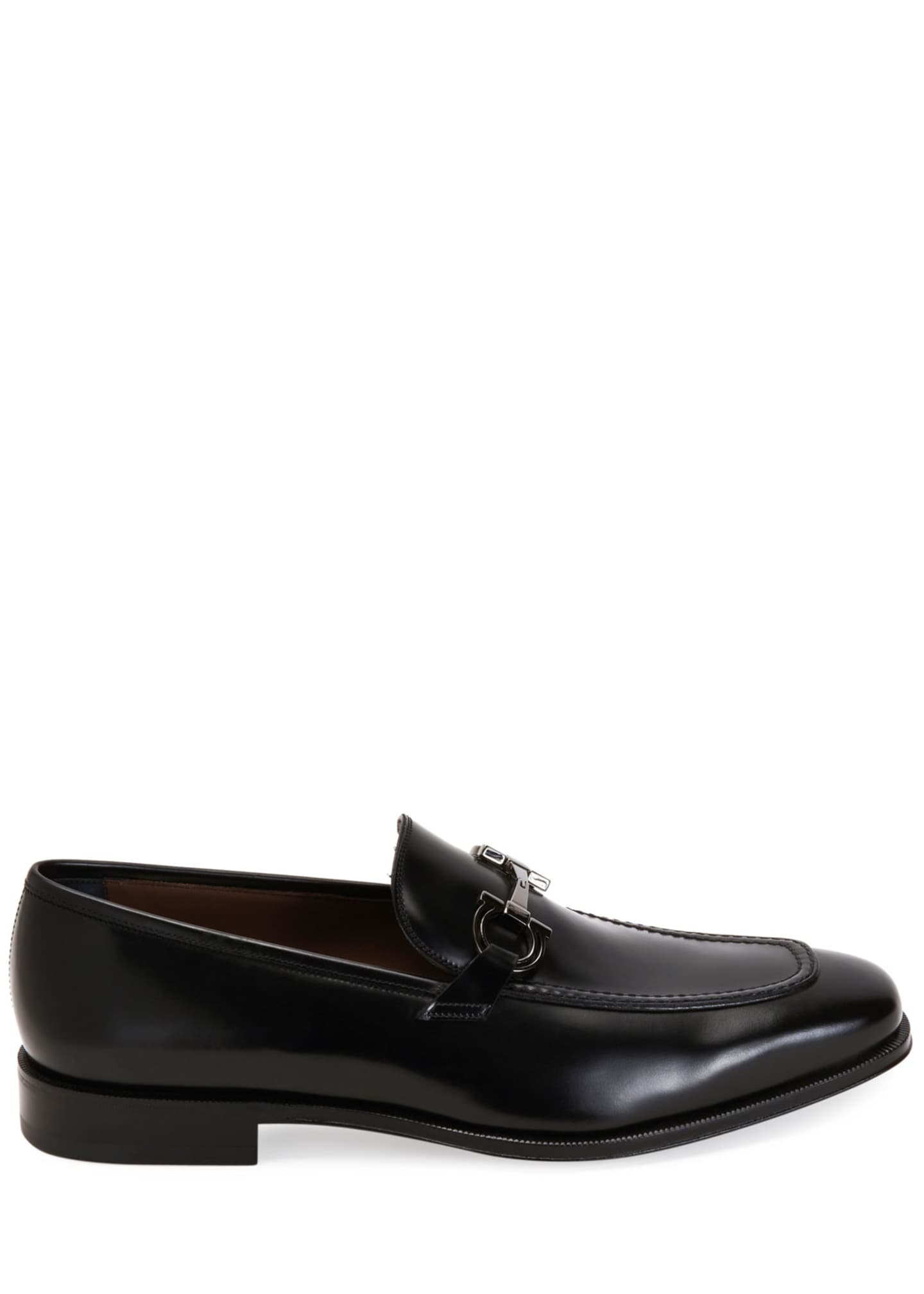 benford gancini bit leather loafers