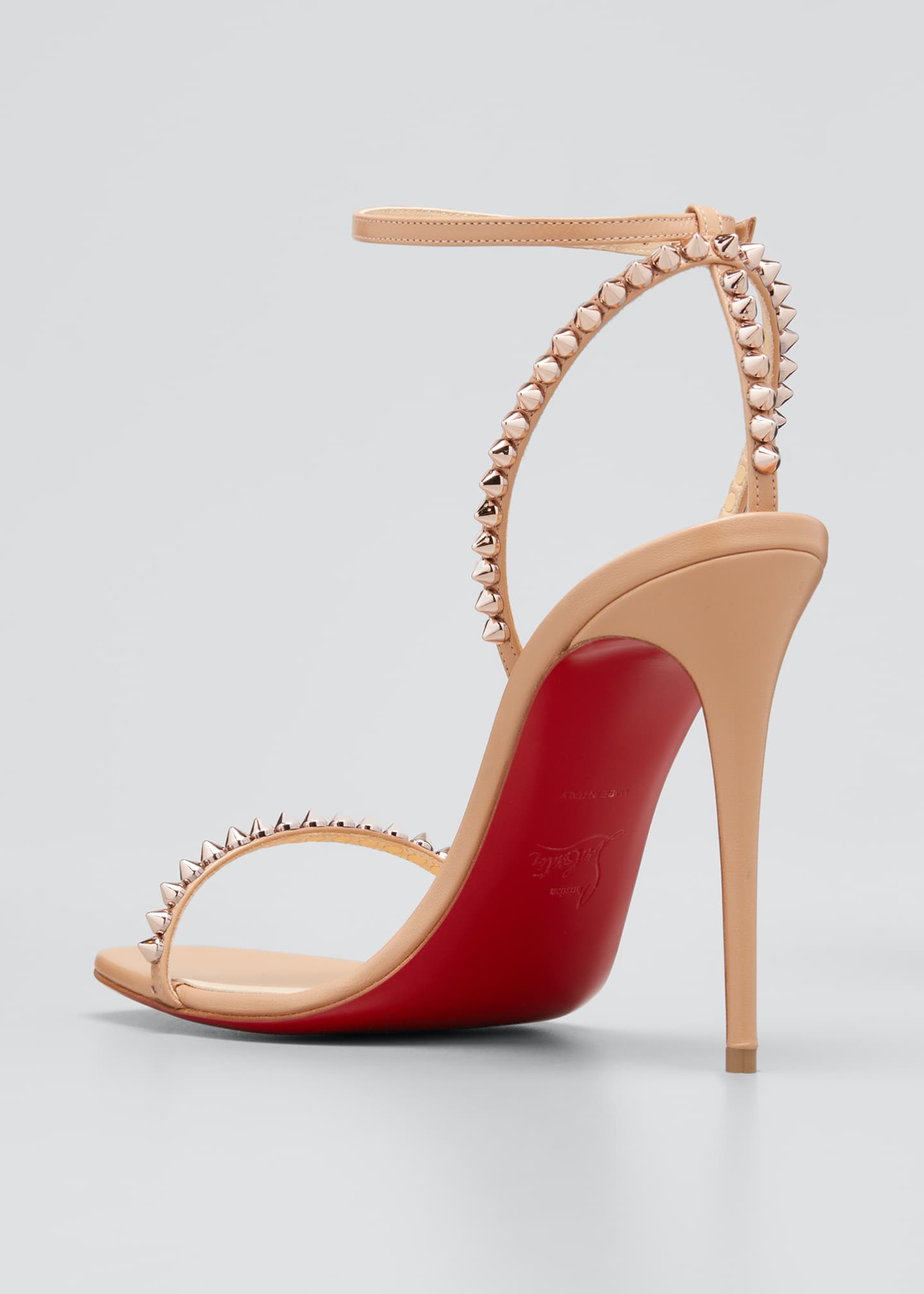 Christian Louboutin So Me Spike Red Sole Sandals - Bergdorf Goodman