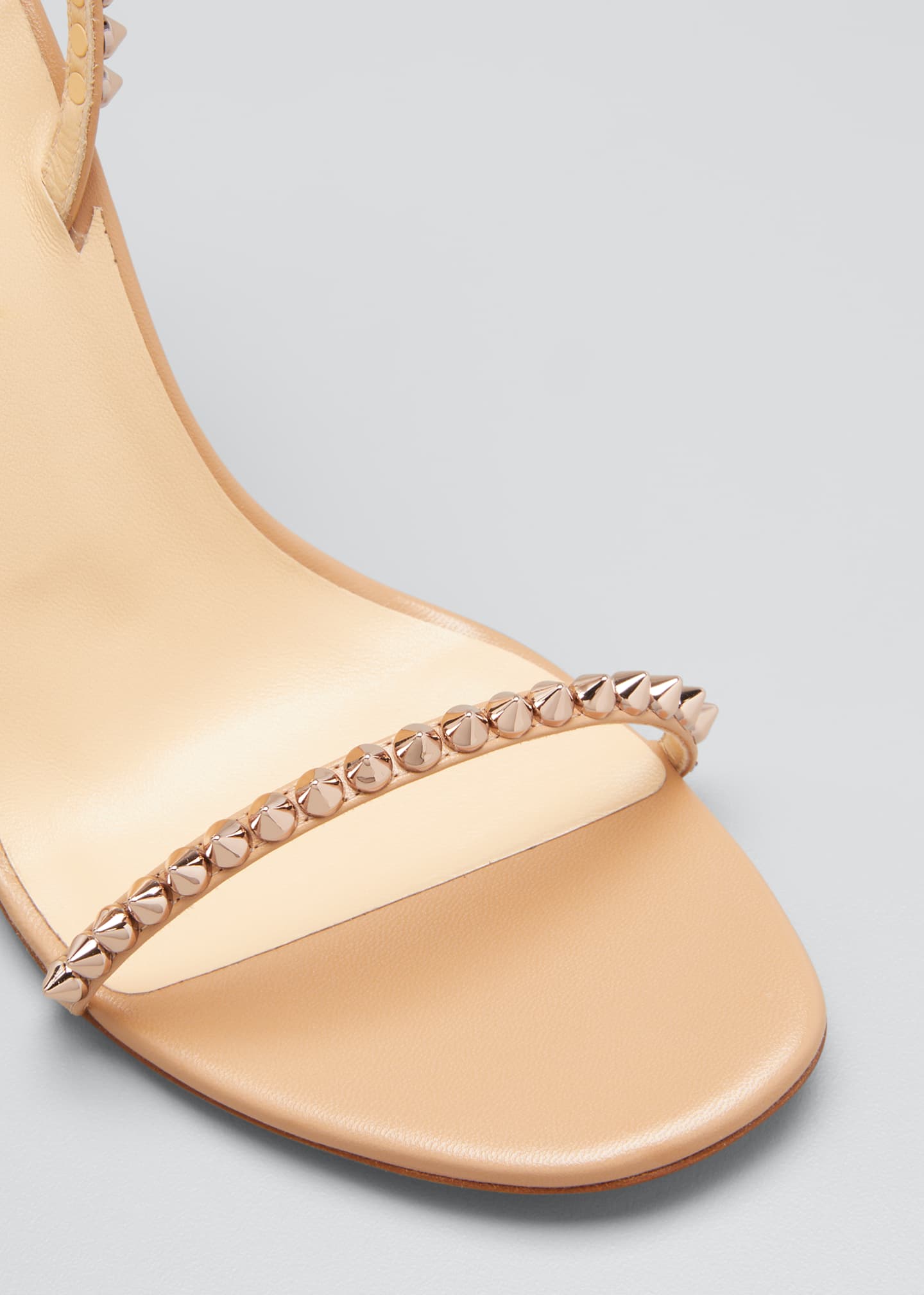 loubigirl chain spike red sole sandals
