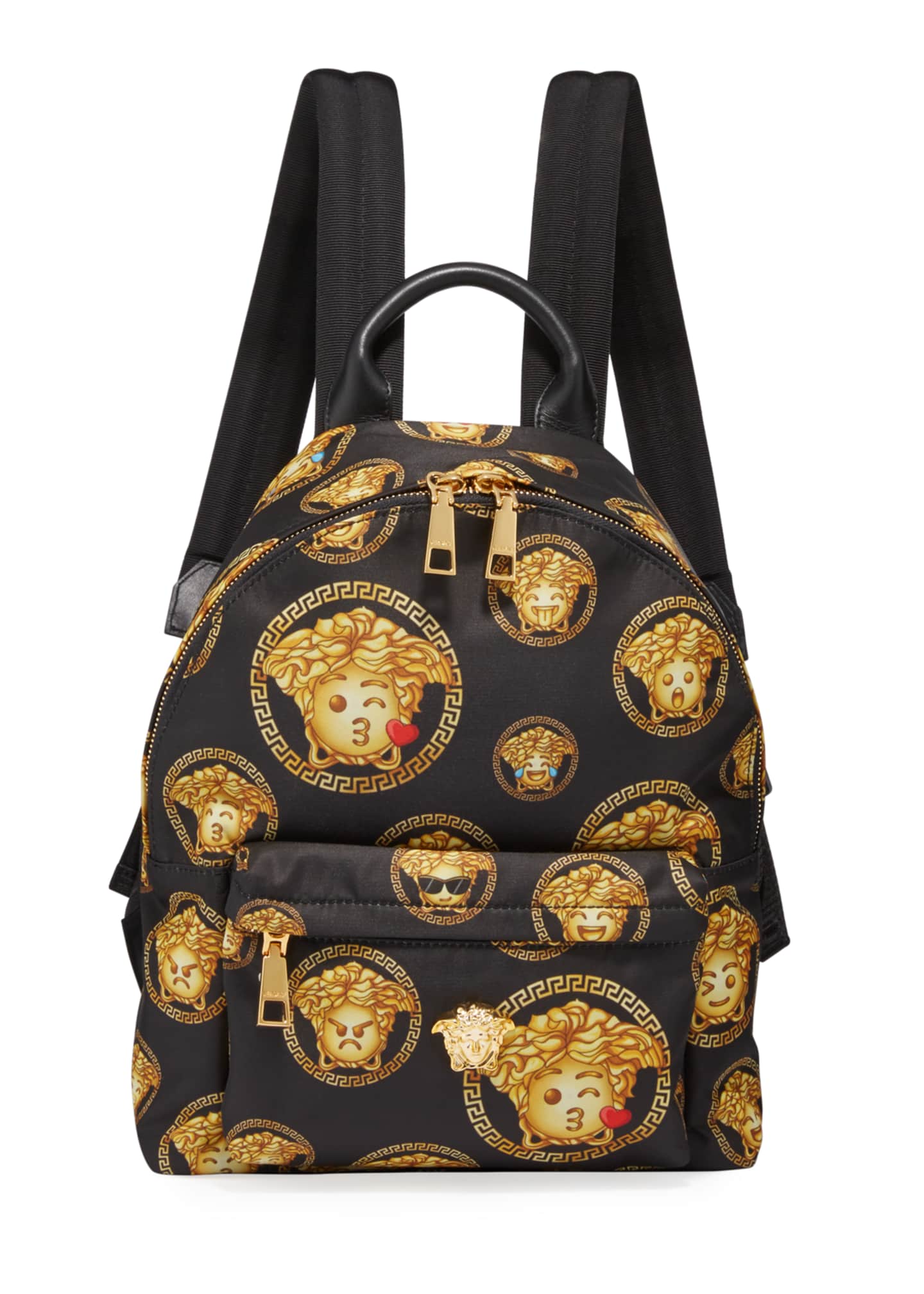 versace gold backpack