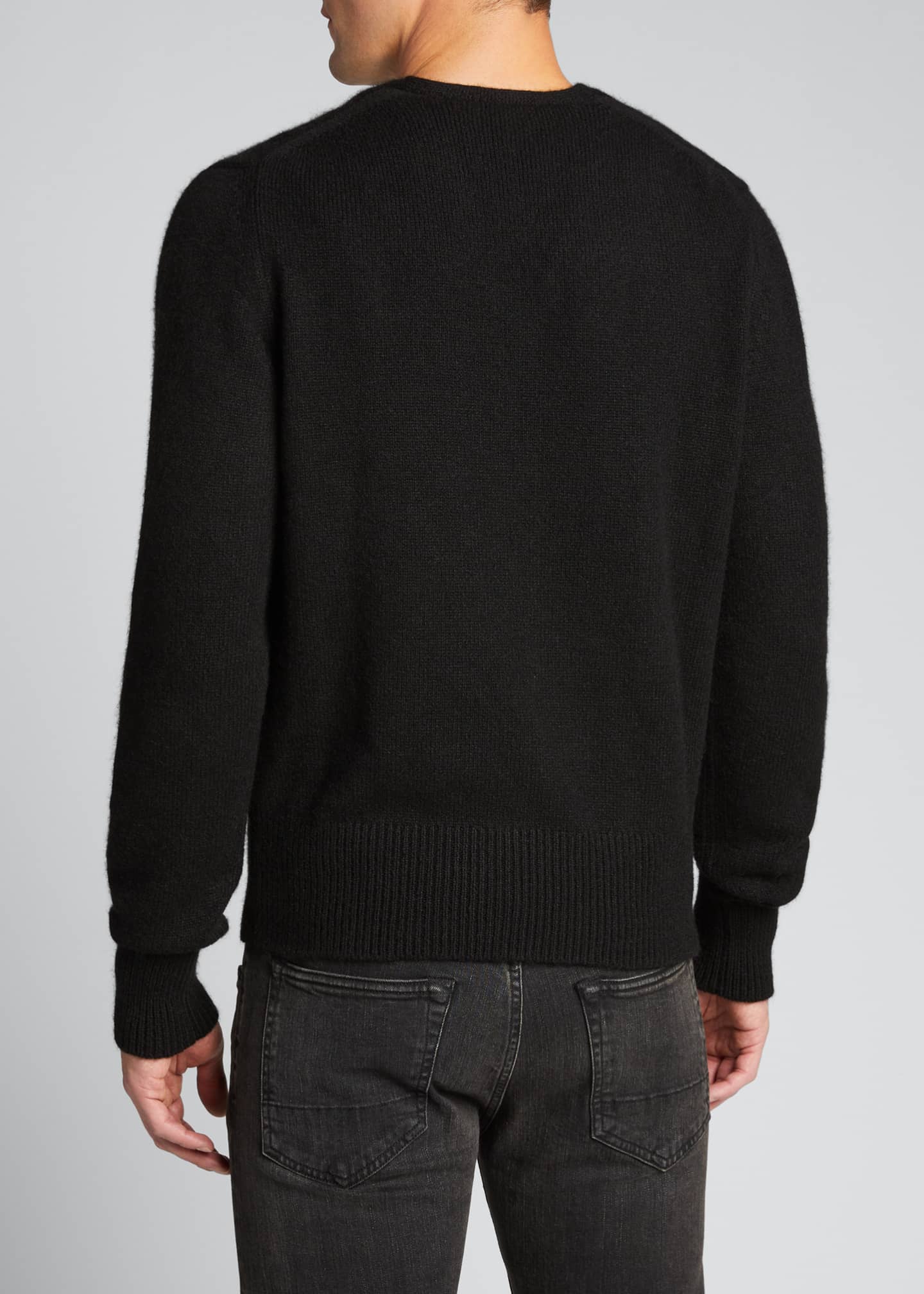 TOM FORD Men's Solid V-Neck Cashmere-Wool Knit Sweater - Bergdorf Goodman