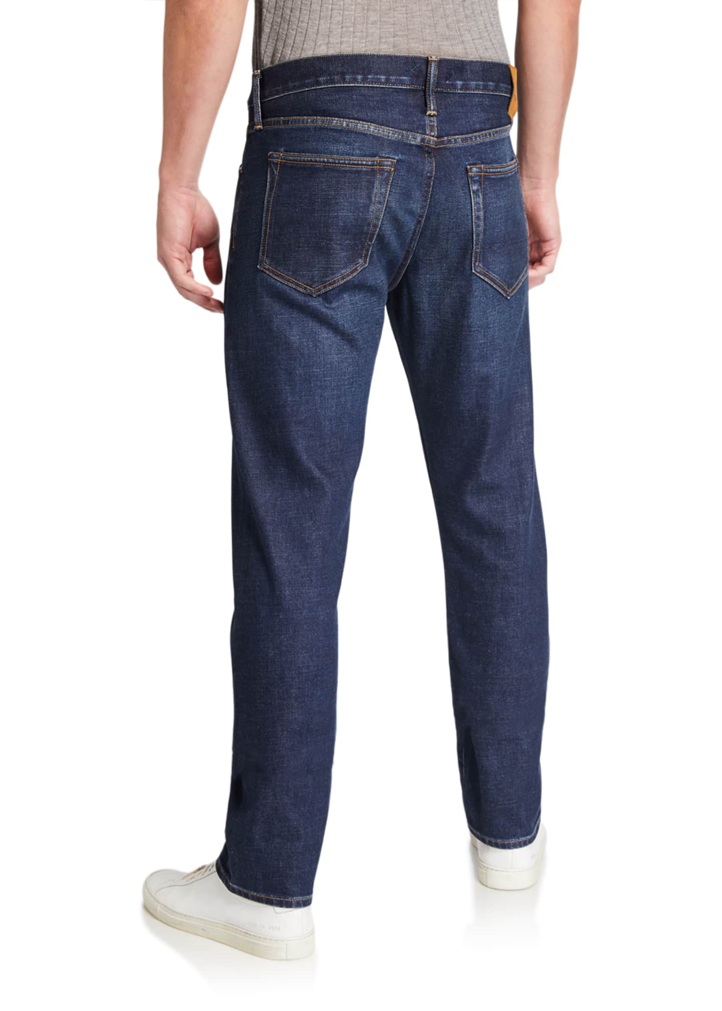 men's straight fit stretch jeans