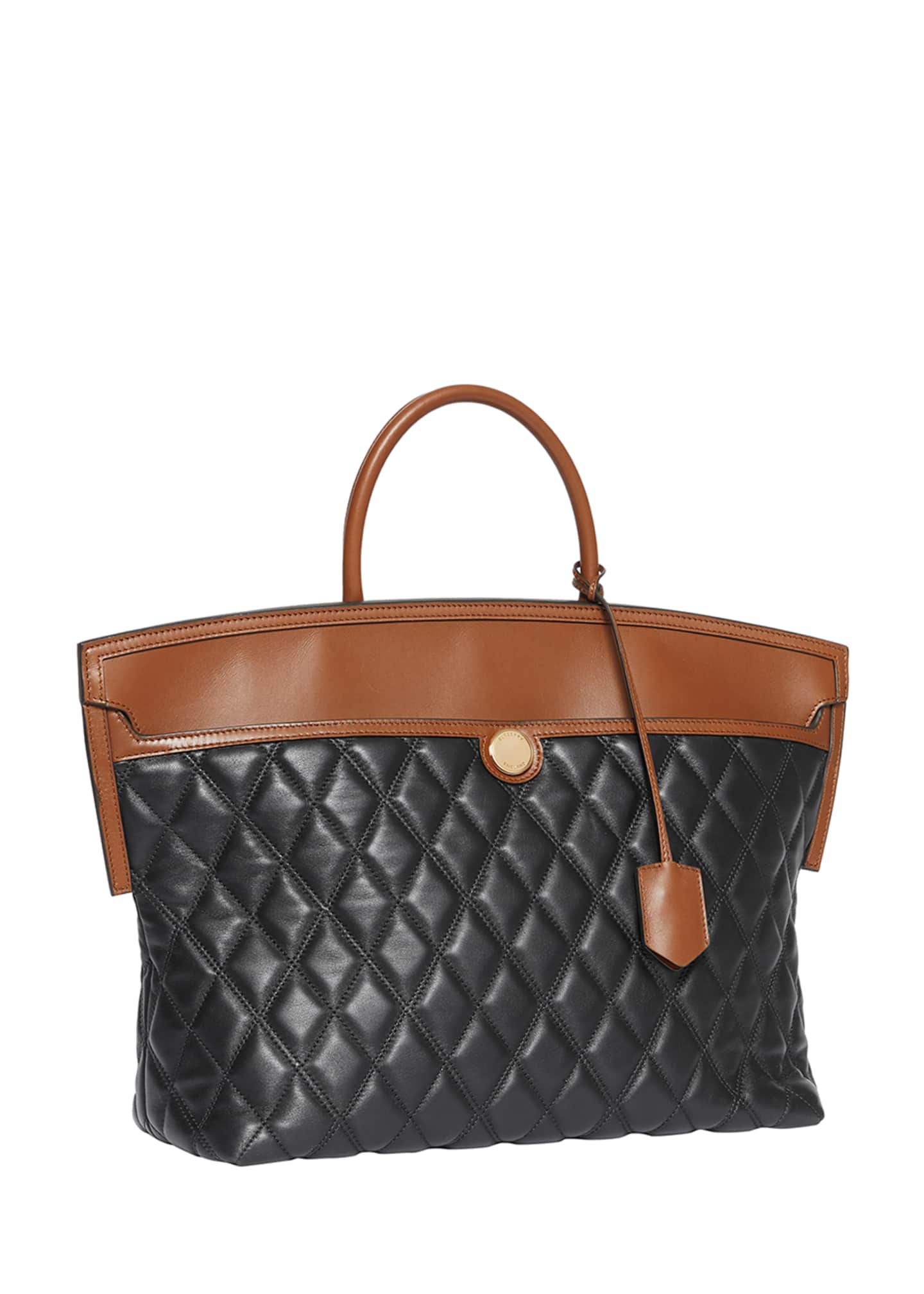 Burberry Argyle Quilted Leather Medium Top Handle Bag Bergdorf Goodman