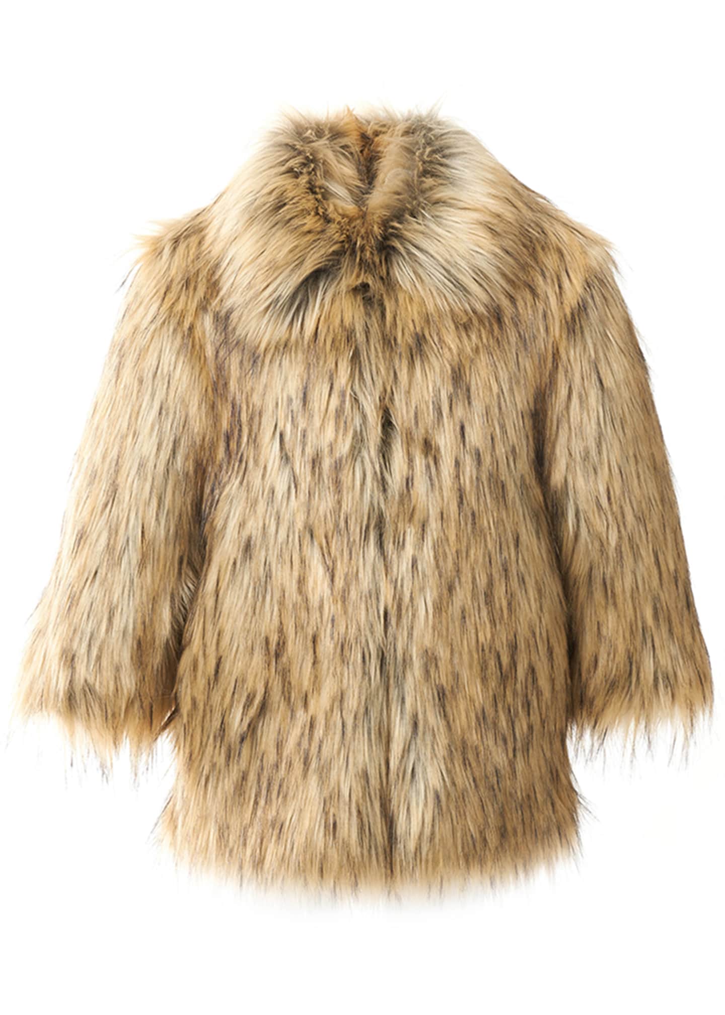 faux fur girl coat
