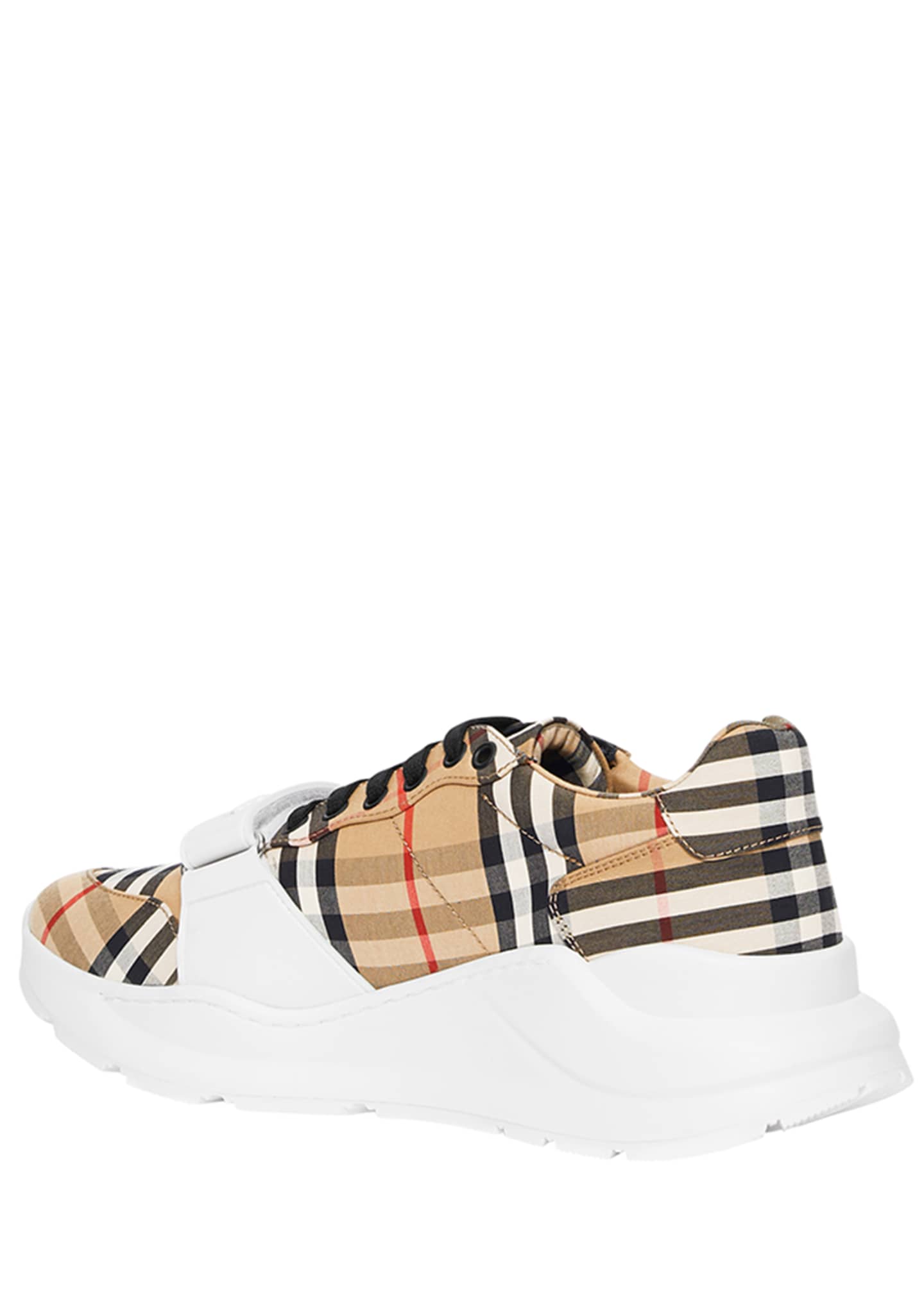 Burberry Men's Chunky Vintage Check Sneakers with Grip Strap - Bergdorf ...