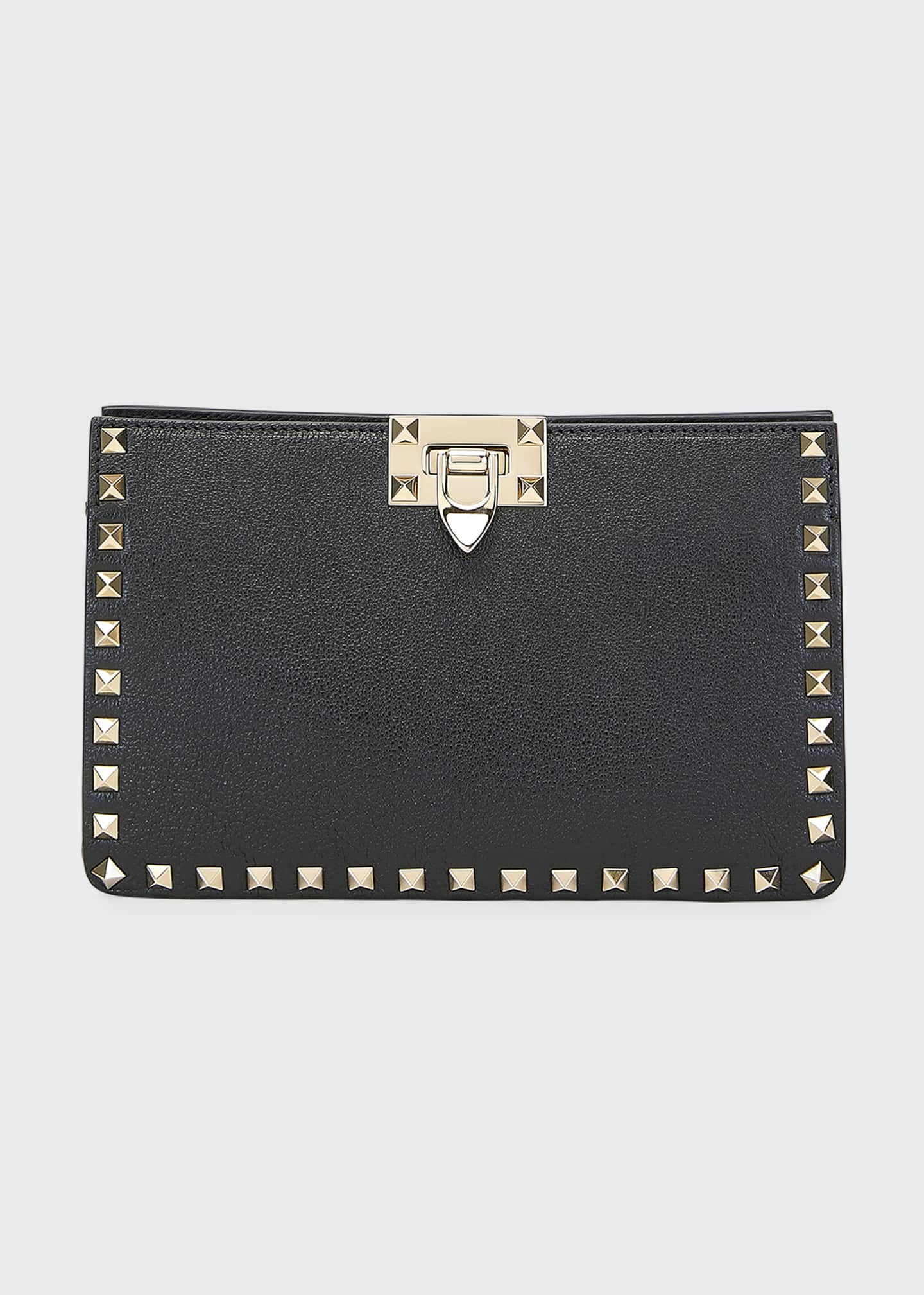 valentino studded clutch bag