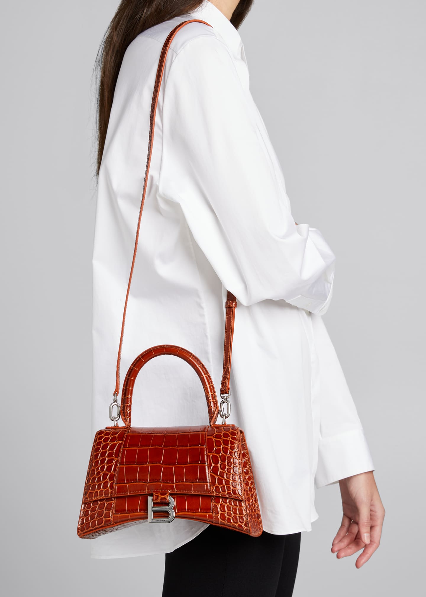 balenciaga small croc bag
