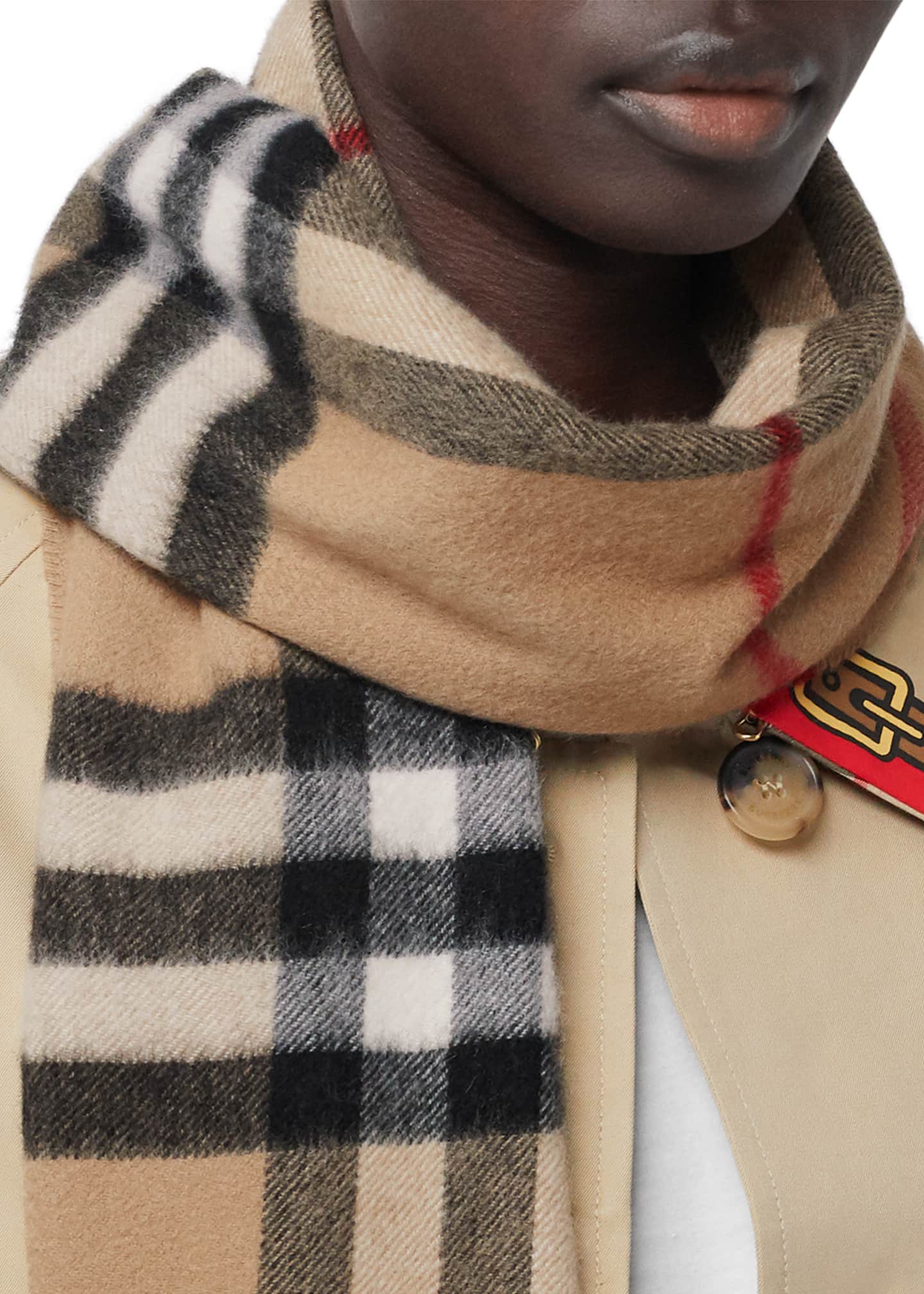 Burberry Giant Check Cashmere Scarf Bergdorf Goodman