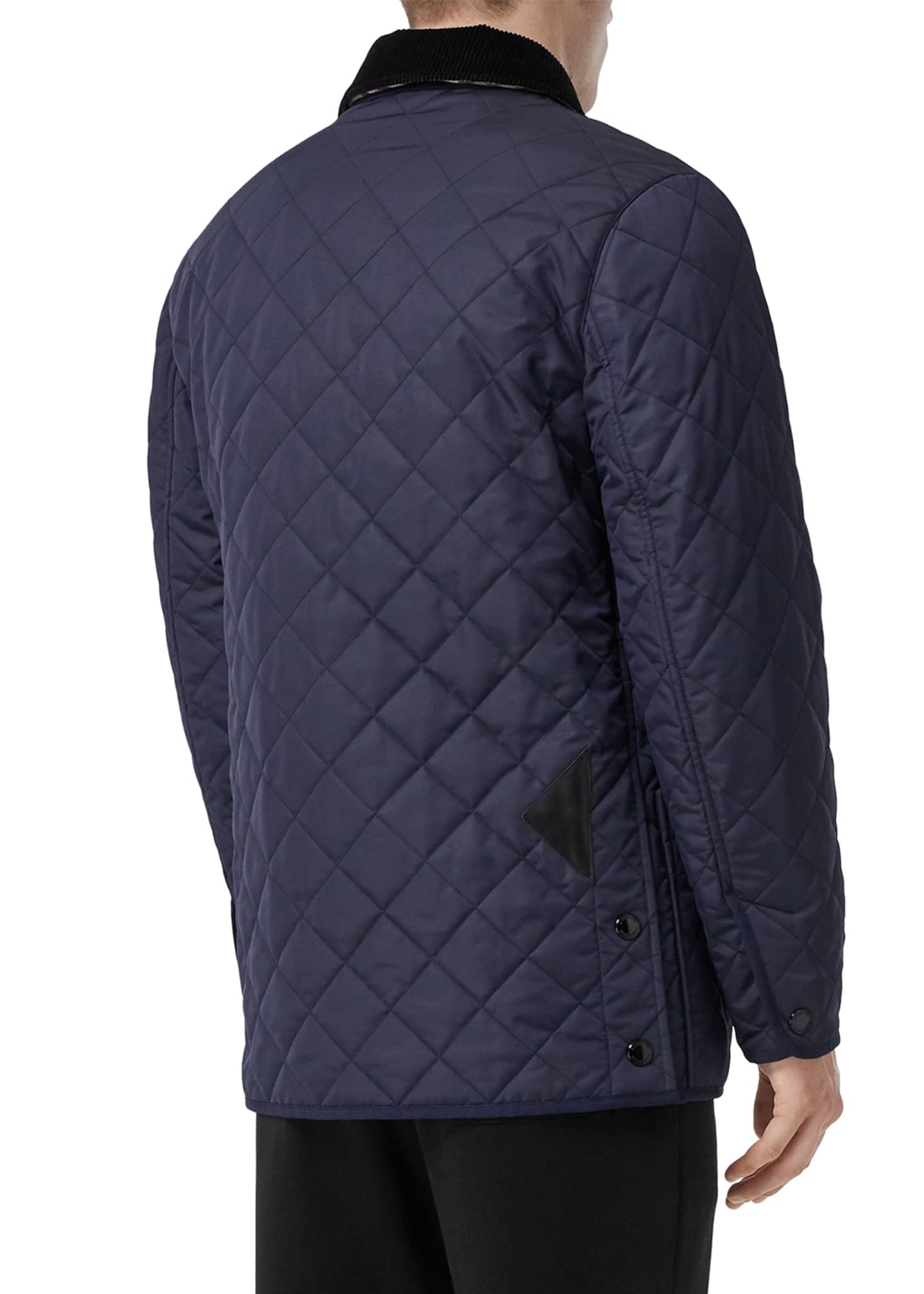 Burberry Men's Cotswold Quilted Car Coat Bergdorf Goodman