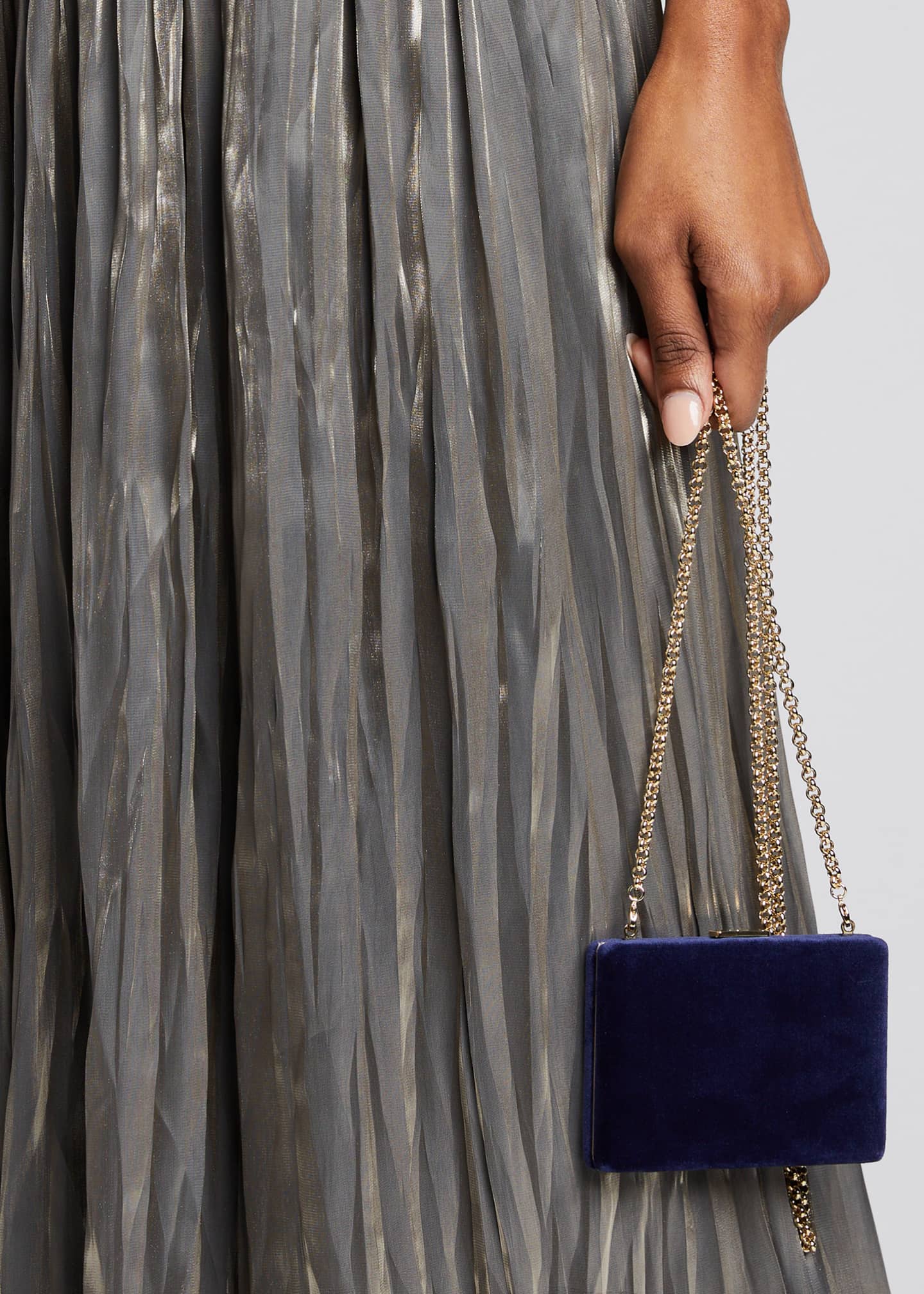 Anya Hindmarch Velvet Card Case with Chain Bergdorf Goodman