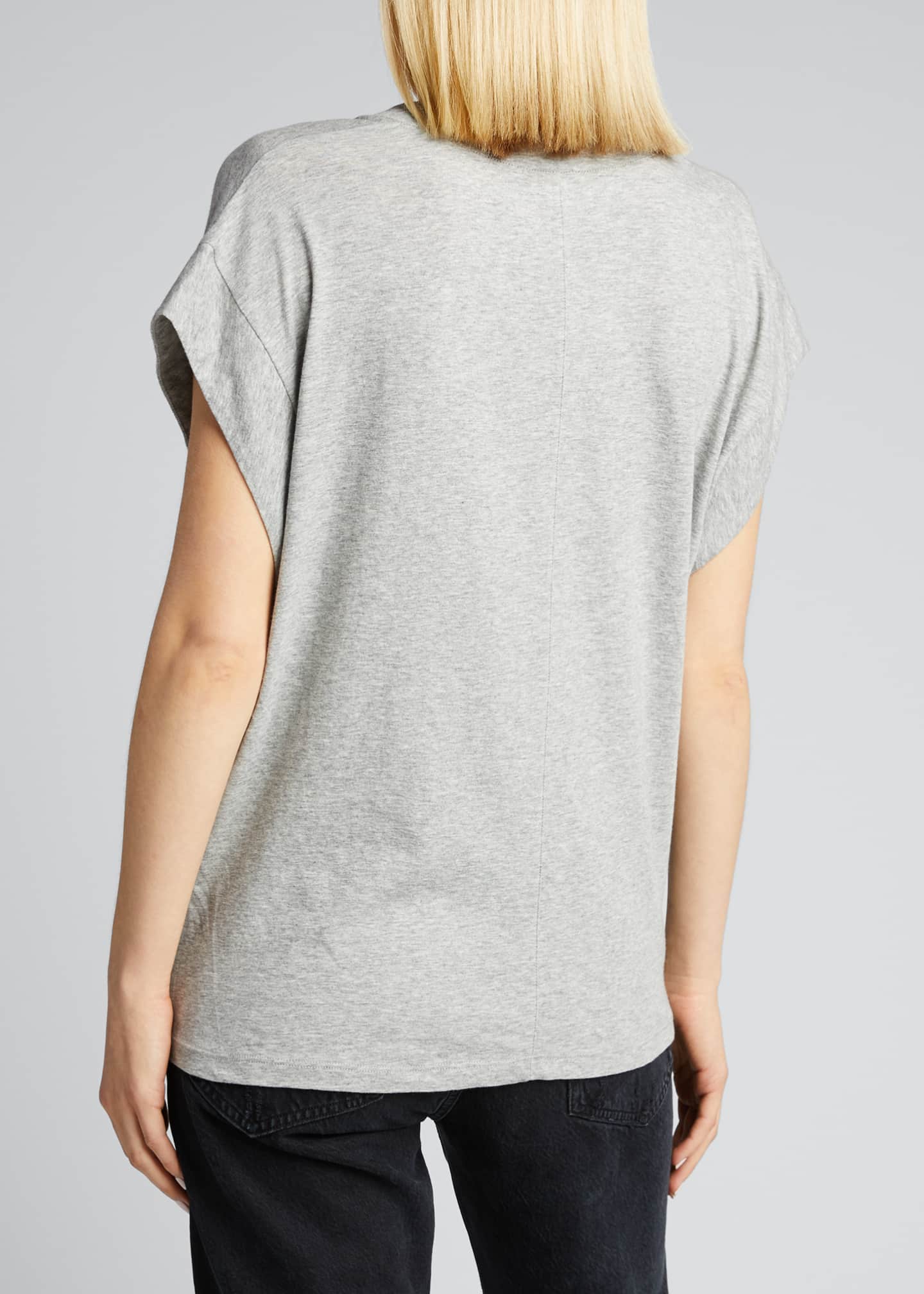 frame le mid rise v tee