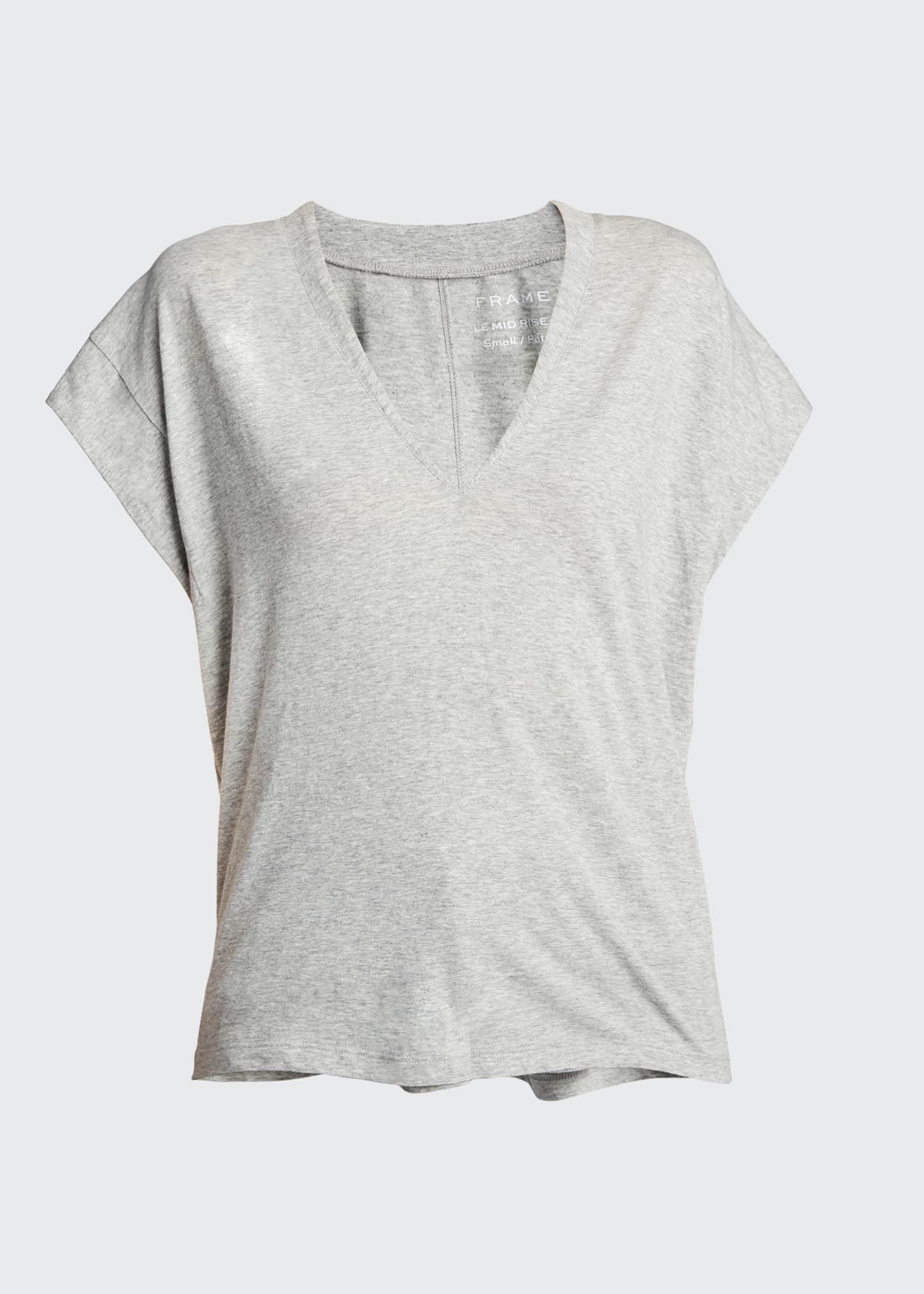 frame le mid rise v tee