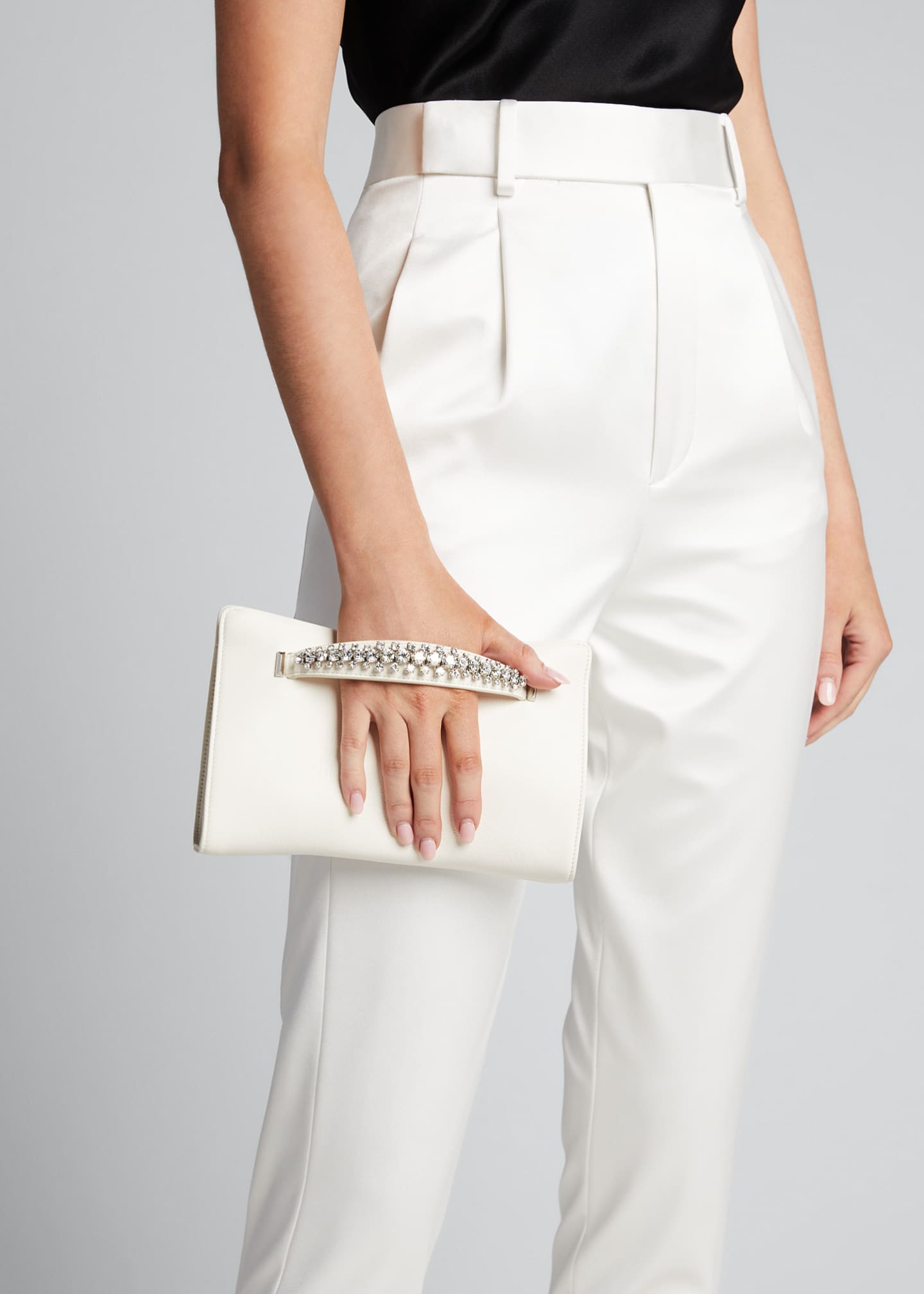 Jimmy Choo Venus Napa Leather Clutch Bergdorf Goodman