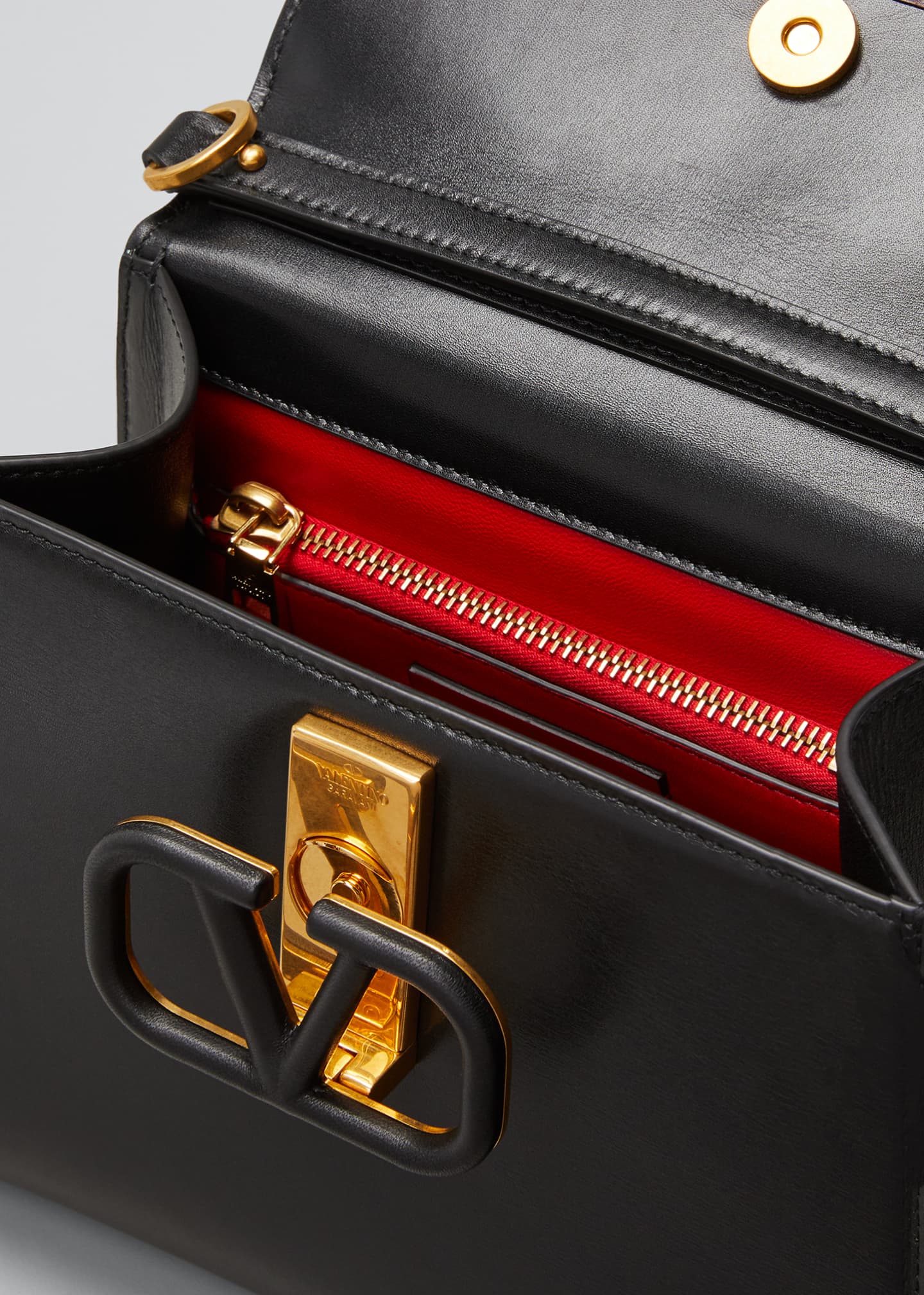 Valentino Garavani VSLING Small Calf Top-Handle Box Bag - Bergdorf Goodman