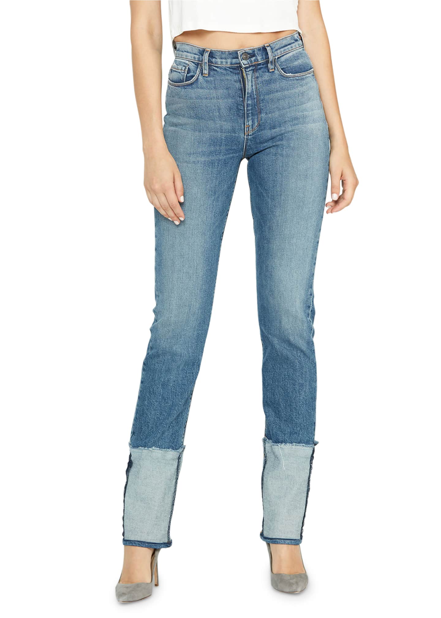 deep cuff jeans