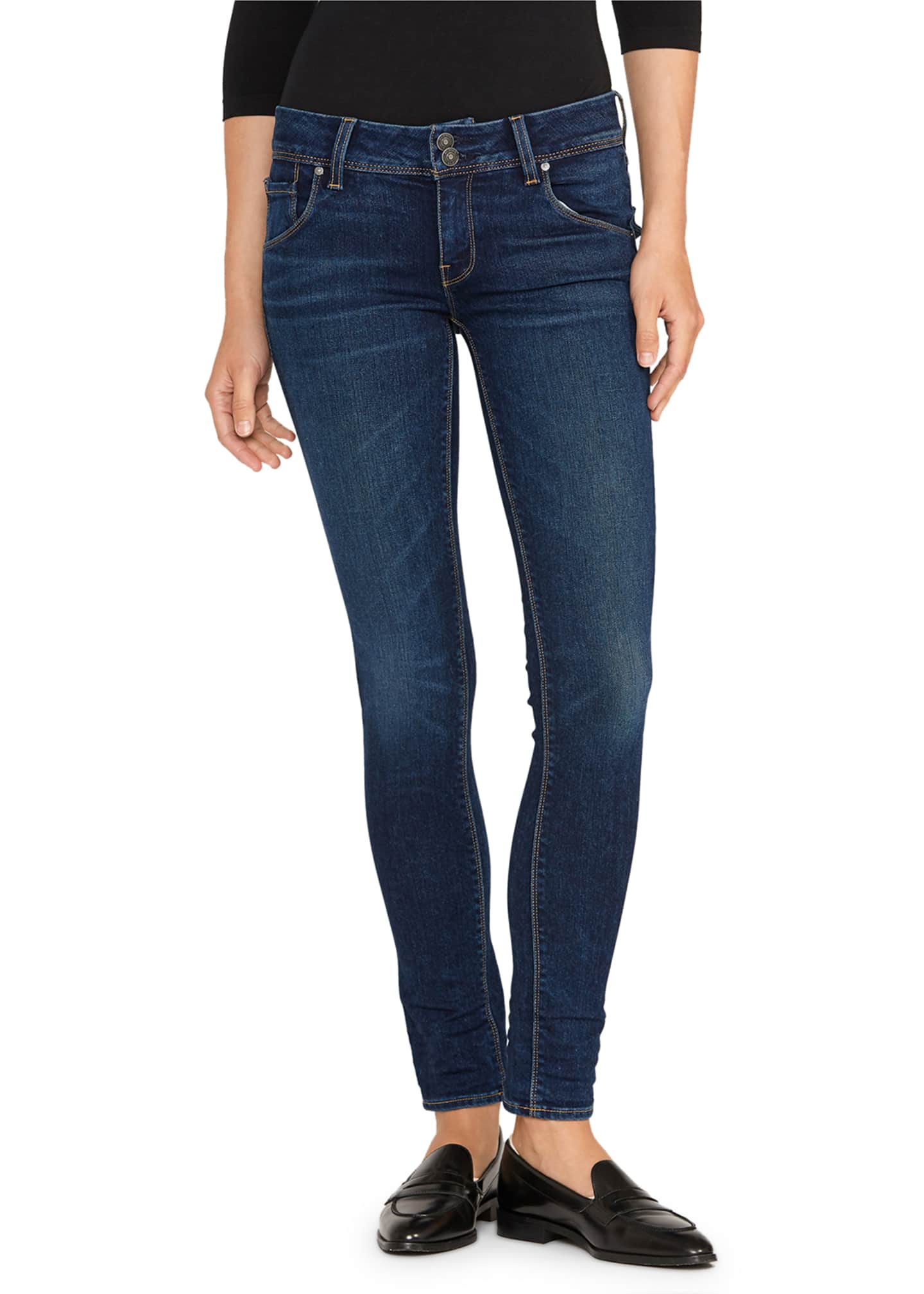 Hudson Collin Mid-Rise Skinny Jeans - Bergdorf Goodman