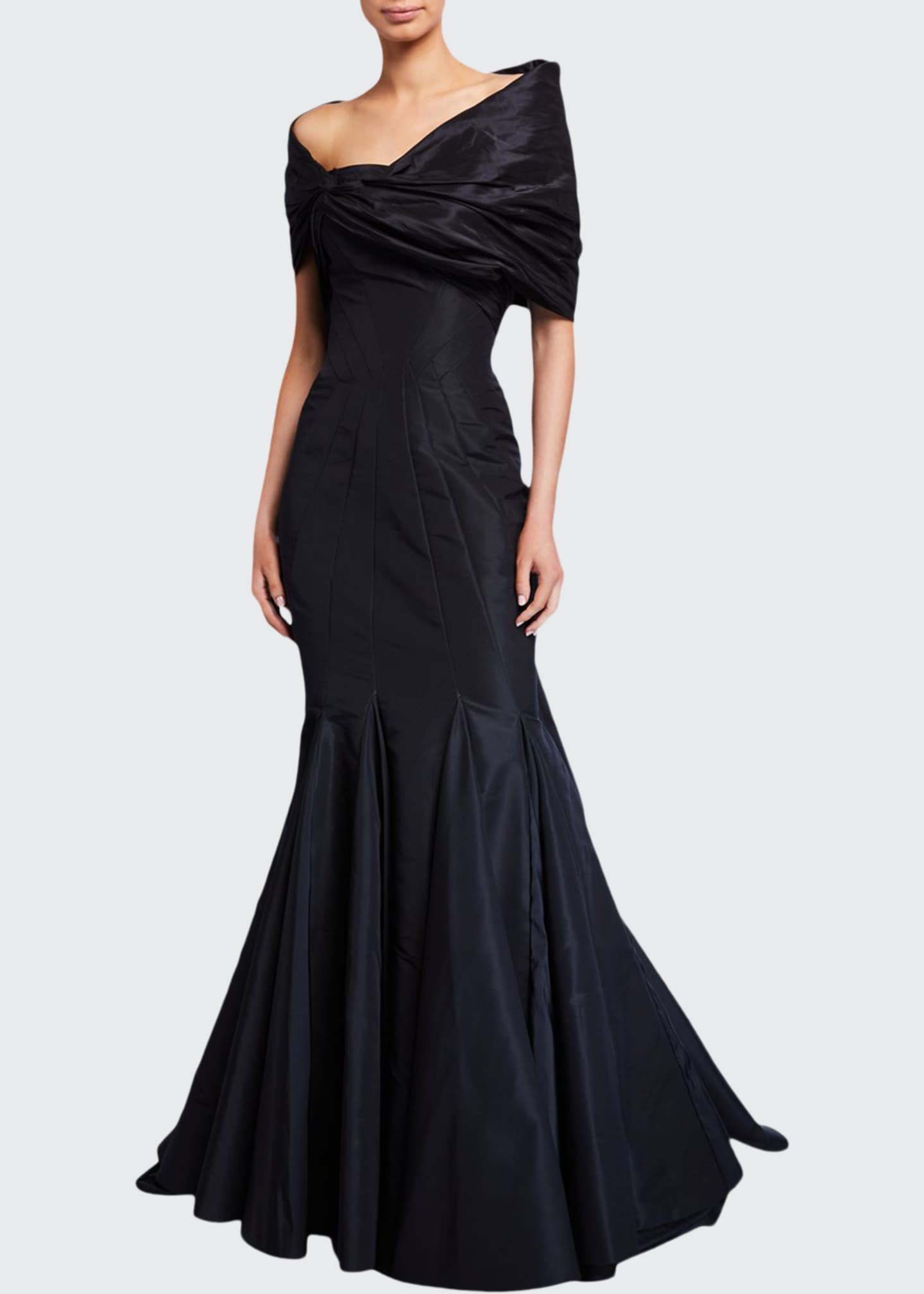 silk mermaid gown