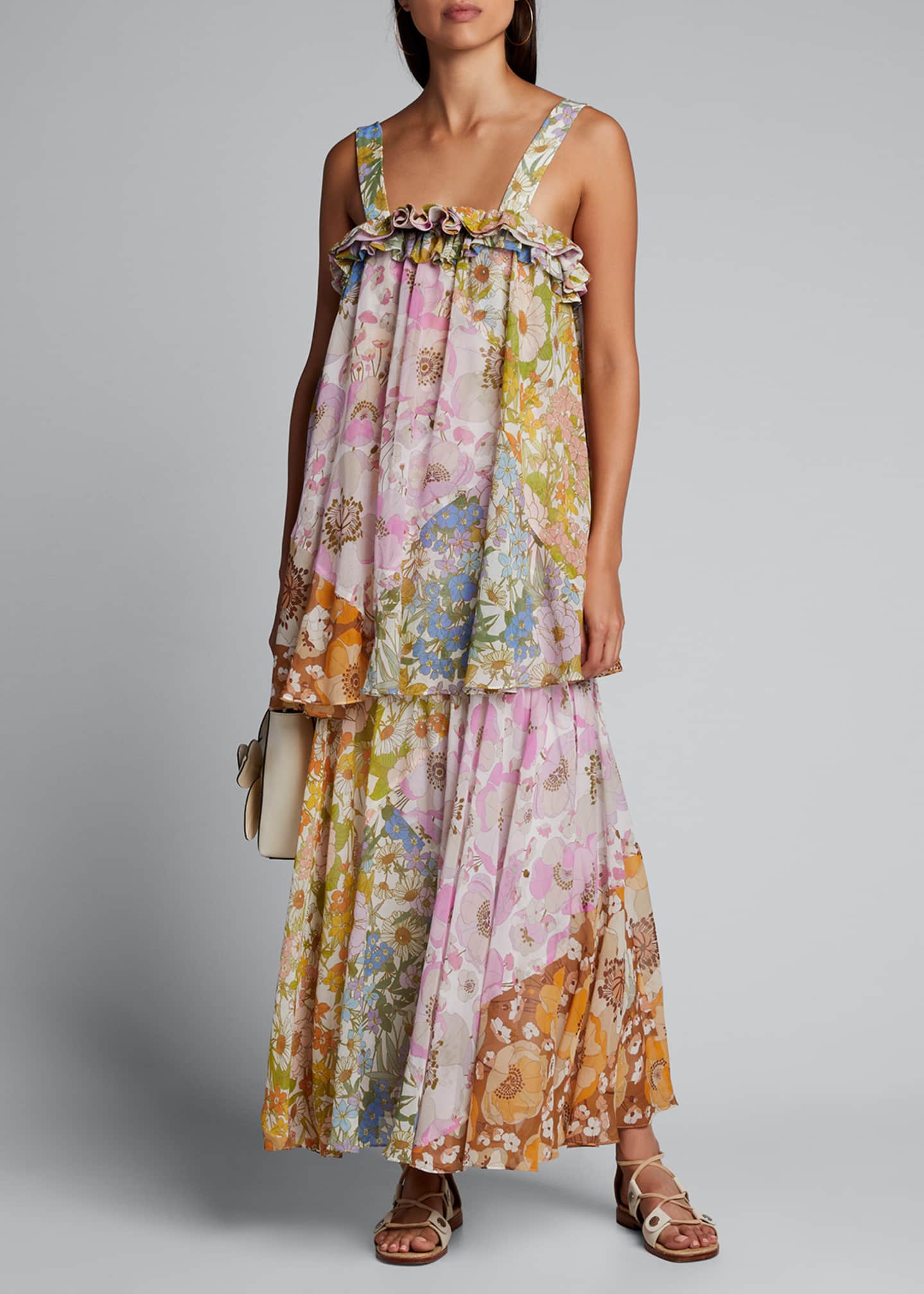 Zimmermann Super Eight Tiered Floral Maxi Dress Bergdorf Goodman