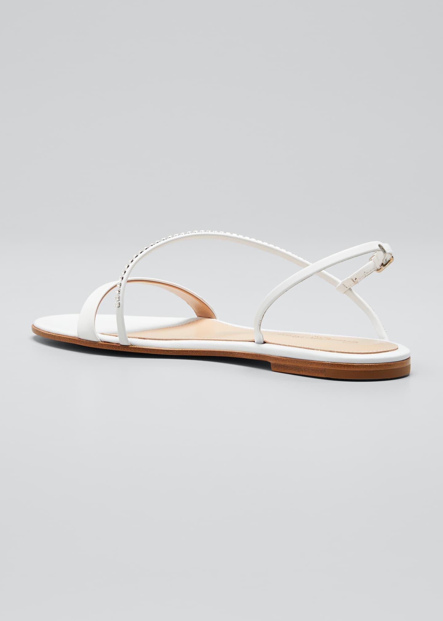 gianvito rossi asymmetric oil patent sandals