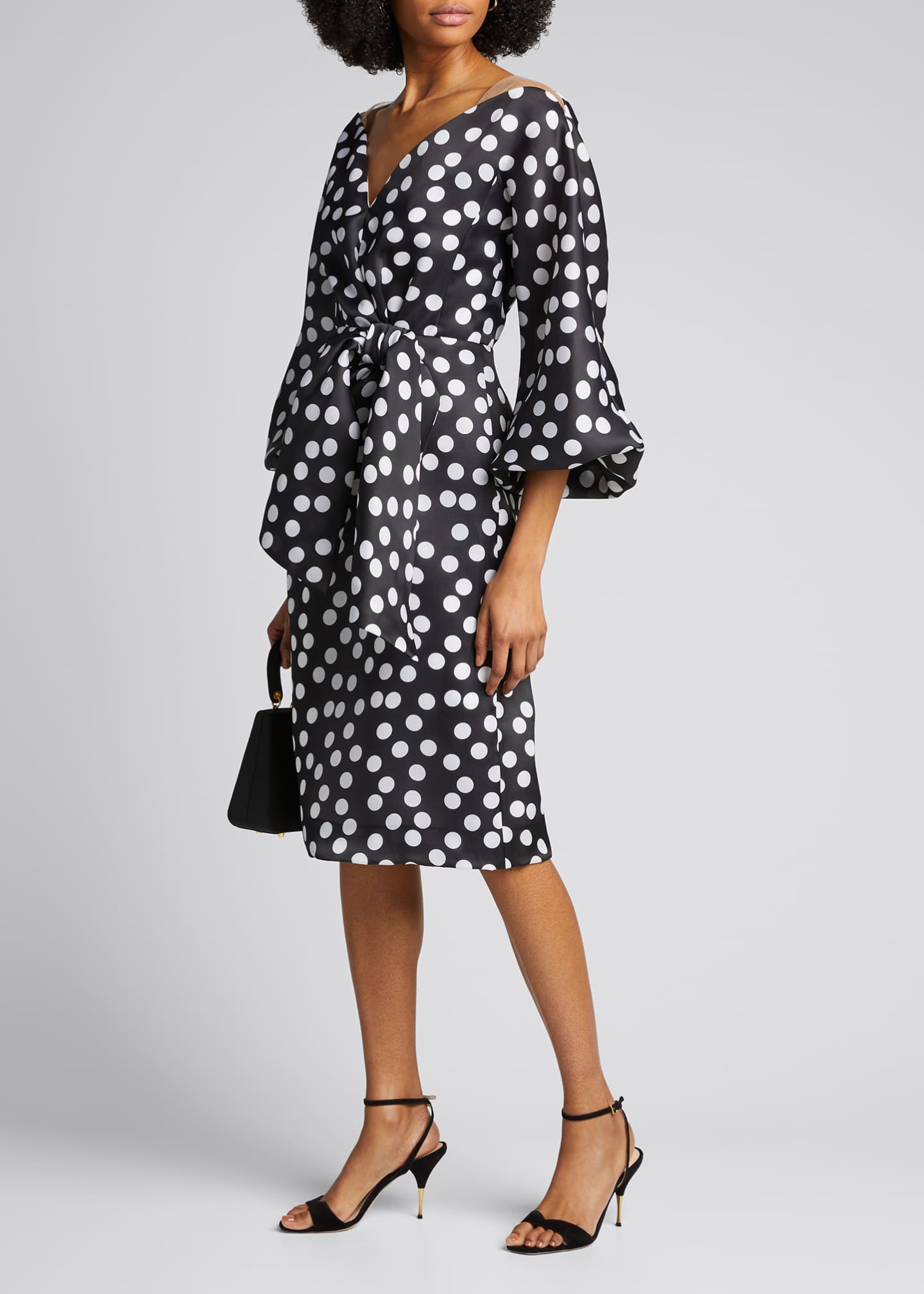 carolina herrera polka dot gown