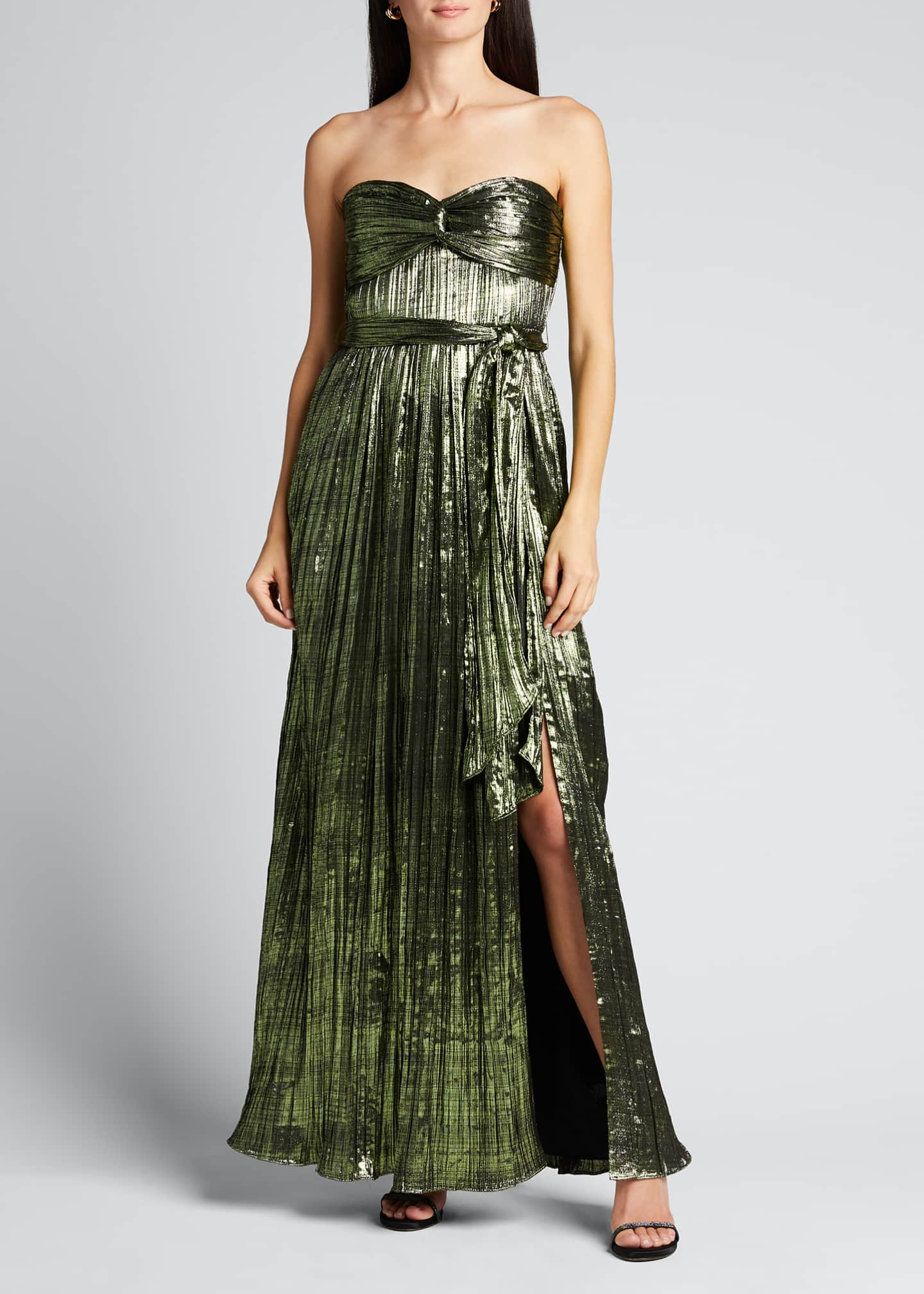 jonathan simkhai green bustier dress