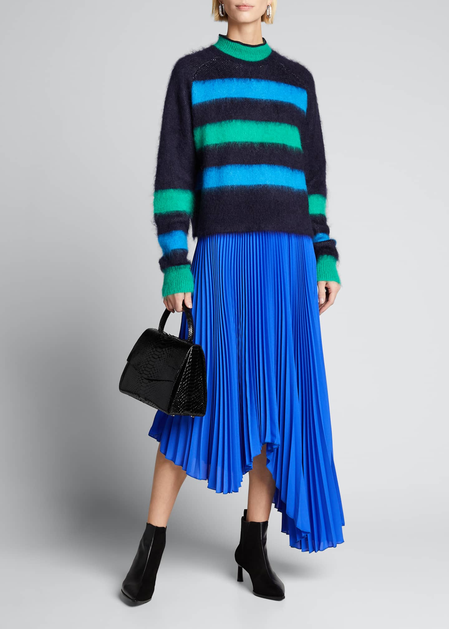 alice and olivia midi skirt