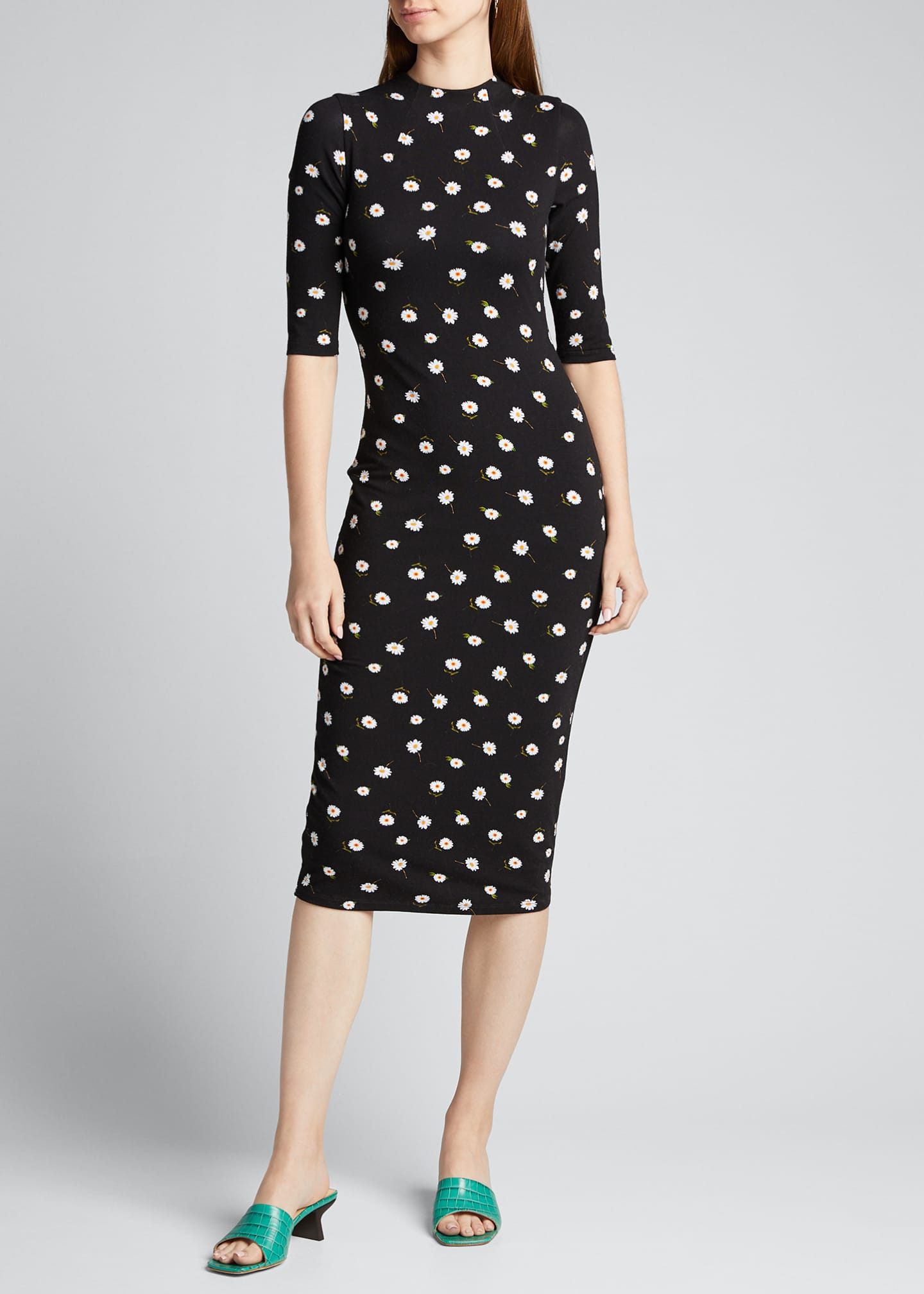 alice and olivia delora fitted dress