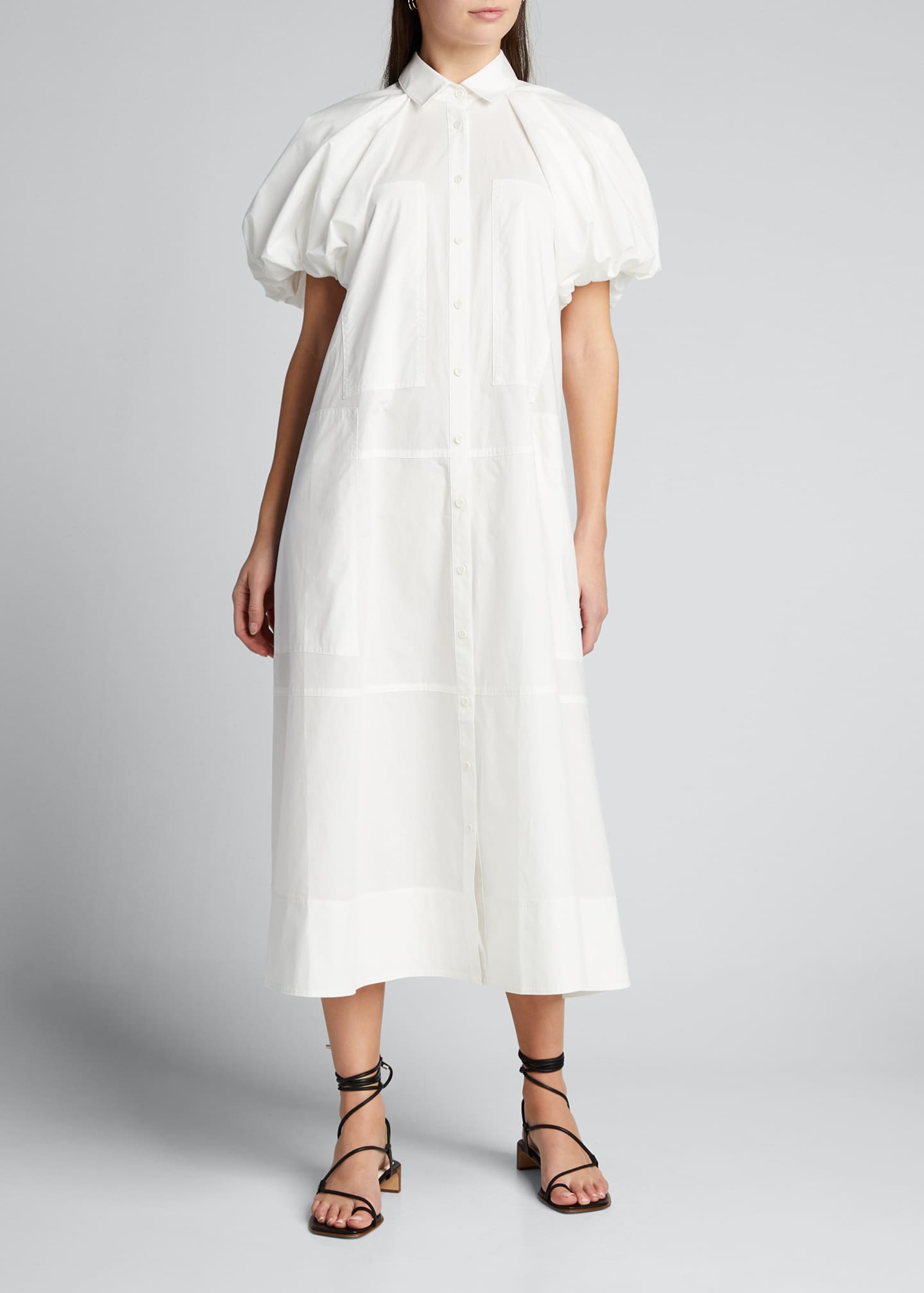 Lee Mathews Elsie Puff-Sleeve Maxi Dress - Bergdorf Goodman