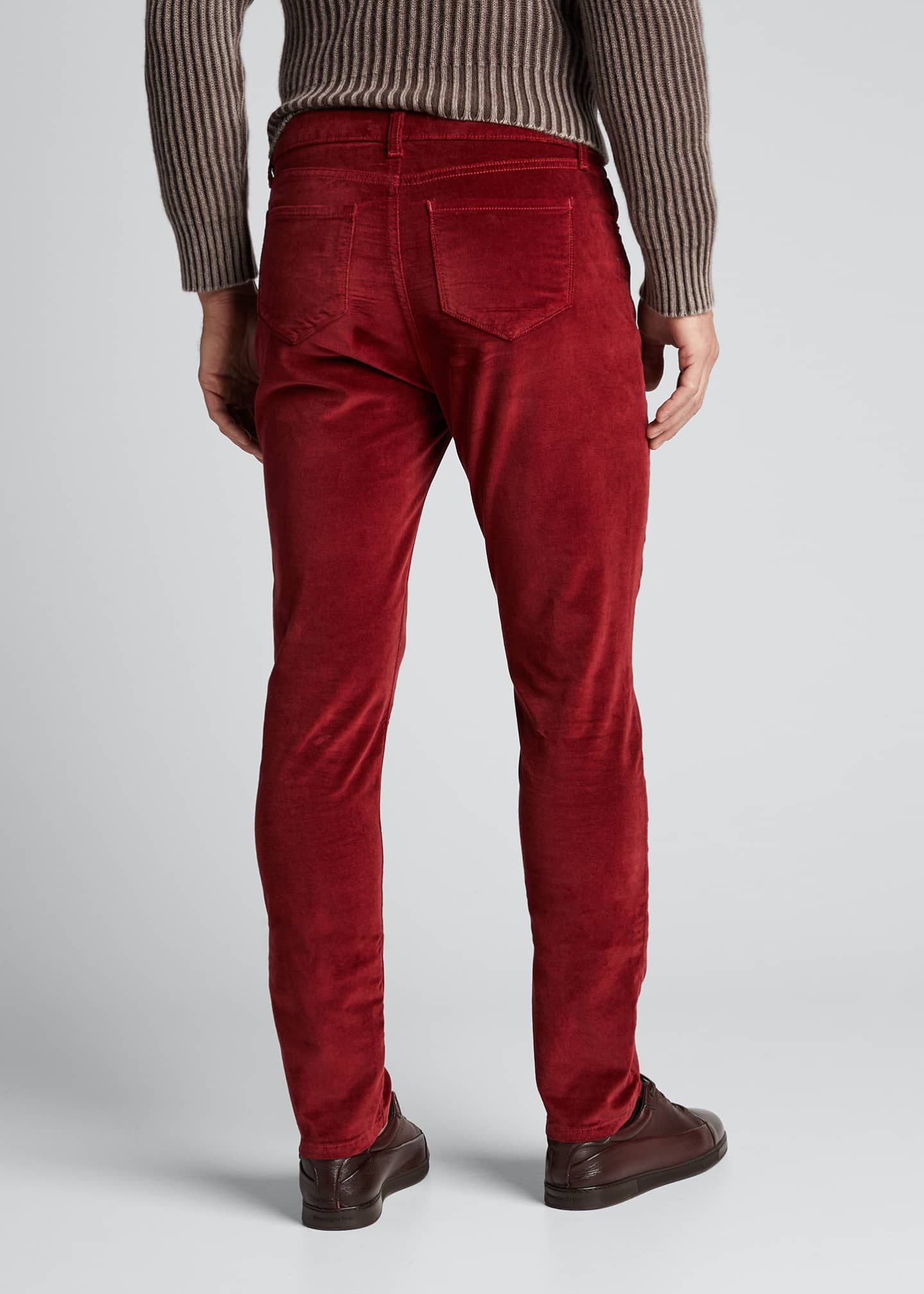 mens slim fit velvet pants