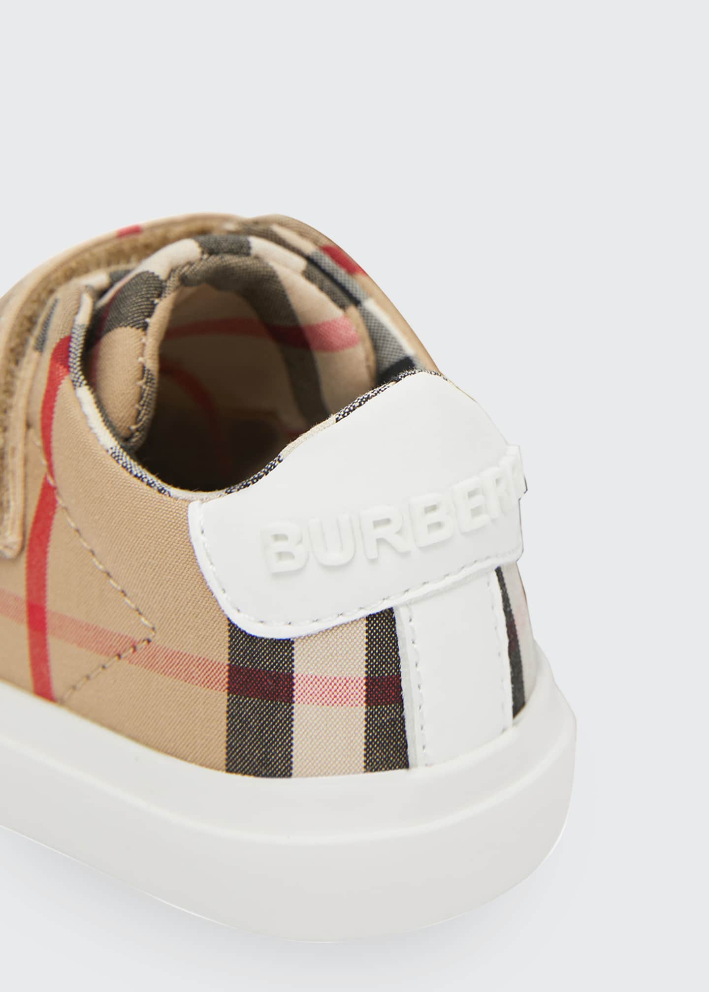 Burberry Markham Check GripStrap Sneaker, Baby Bergdorf Goodman