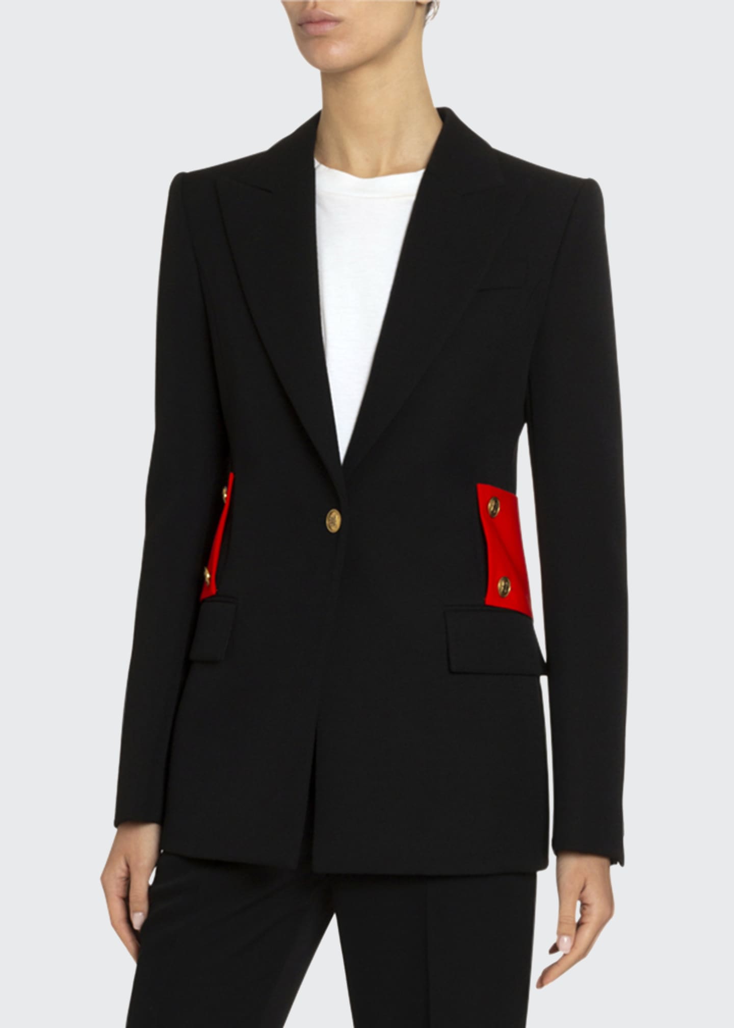 Givenchy Wool Tricotine Martingale Coat Bergdorf Goodman