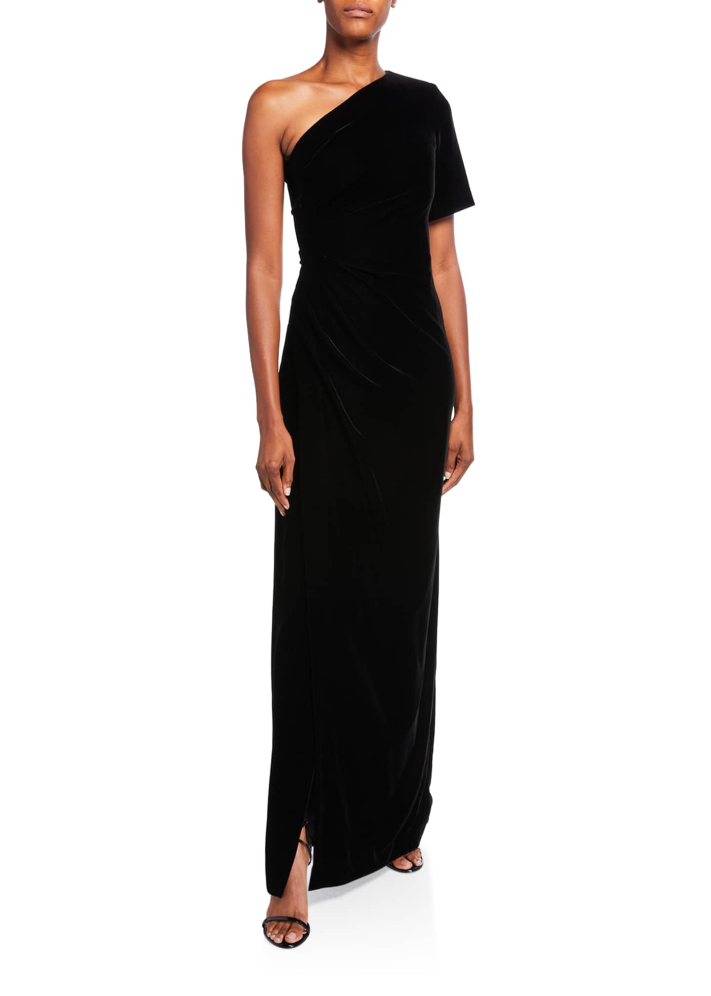 Givenchy Velvet One-Shoulder Fitted Gown - Bergdorf Goodman