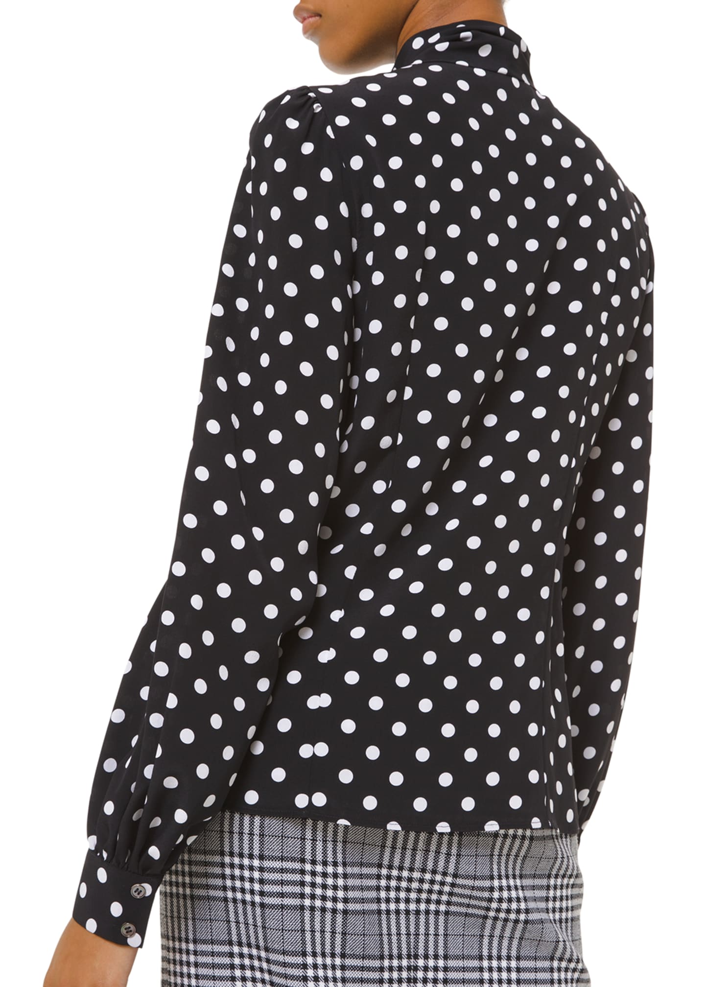 michael kors polka dot shirt