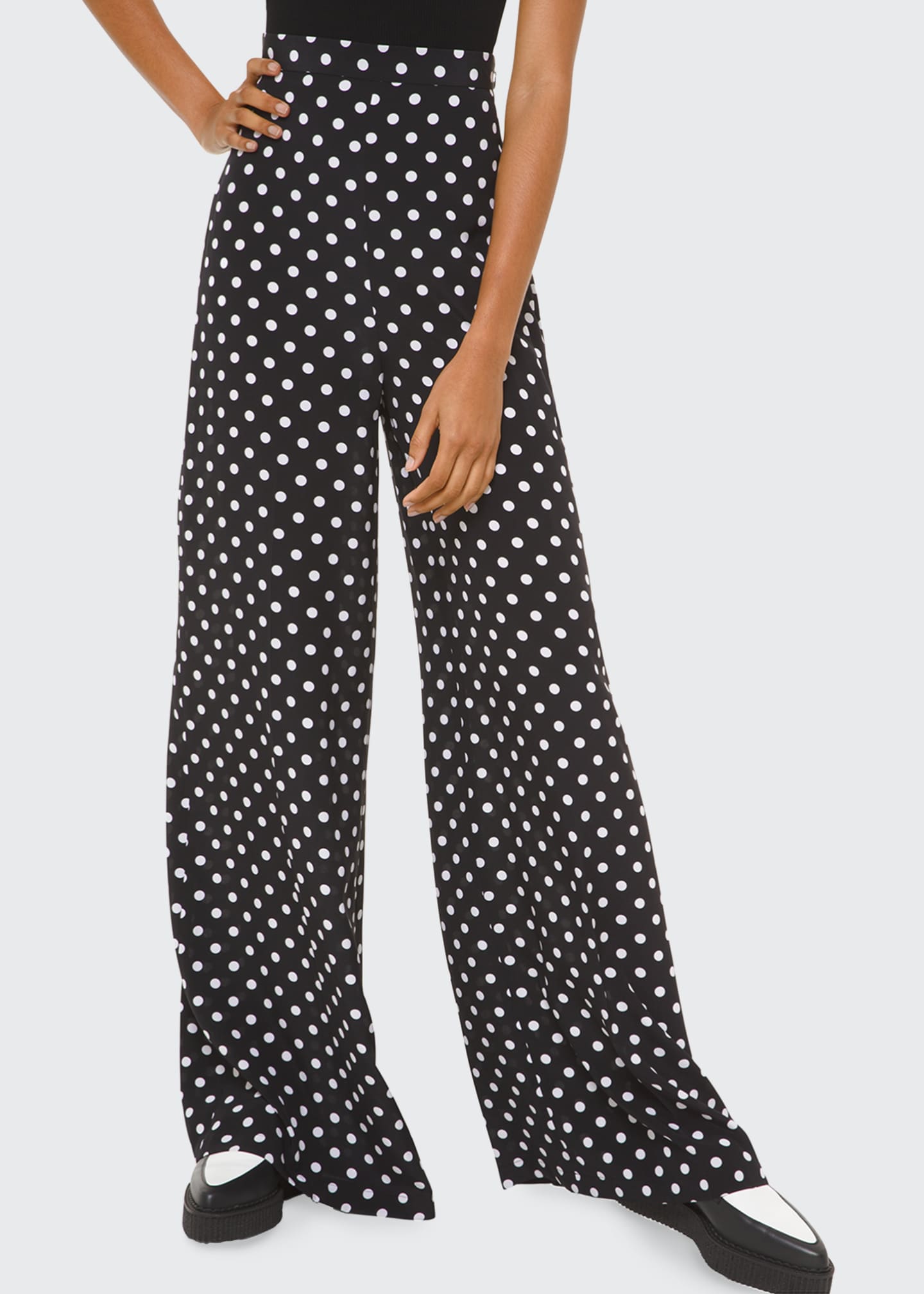 michael kors polka dot pants