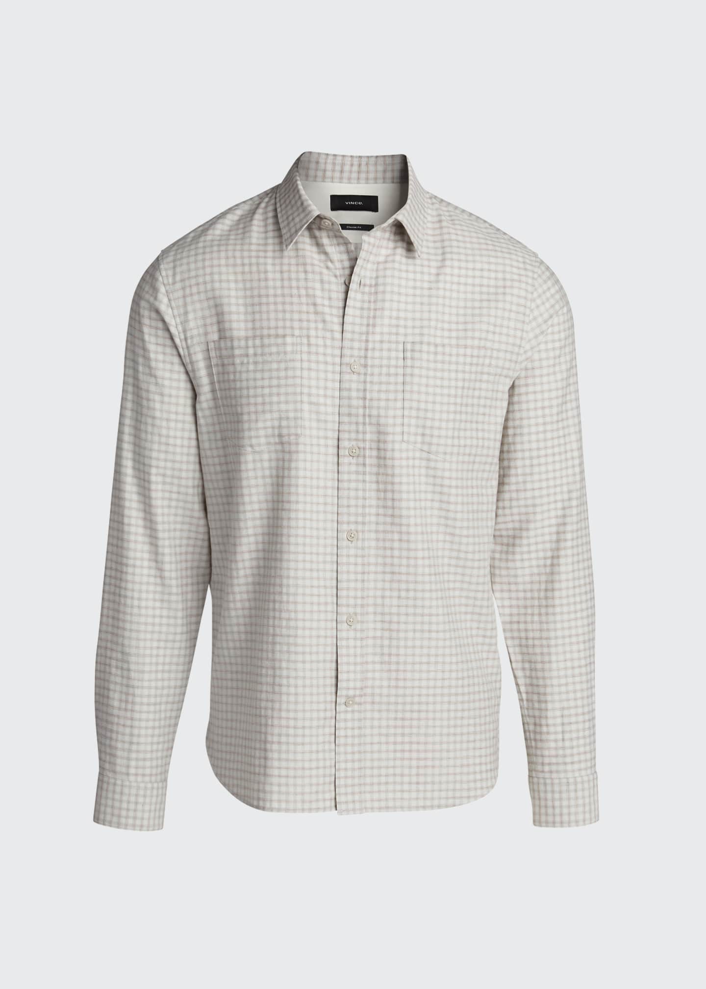 Vince Men's Tonal Plaid Sport Shirt Bergdorf Goodman