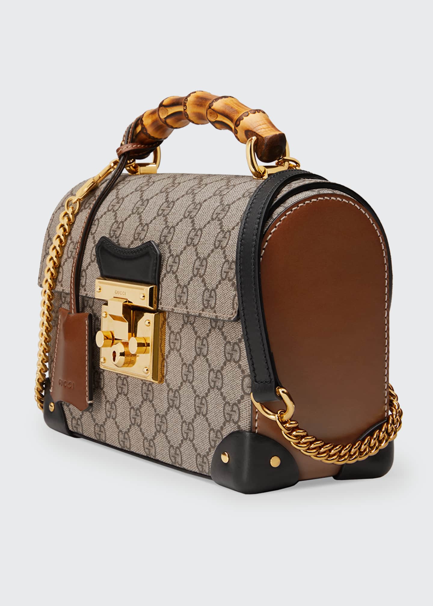 padlock gg supreme top handle bag