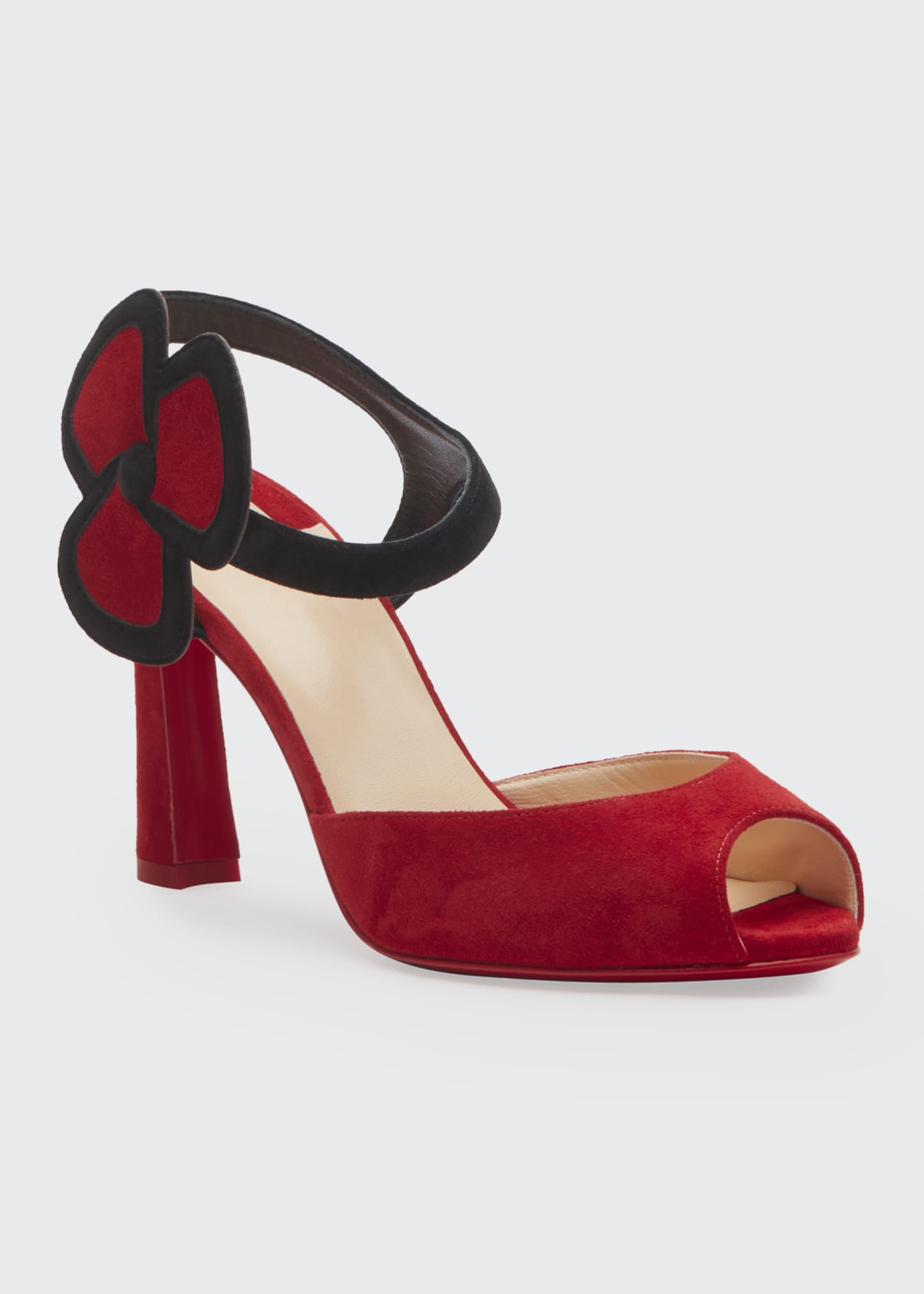 Christian Louboutin Pansy 85 Red Sole Sandals Bergdorf Goodman