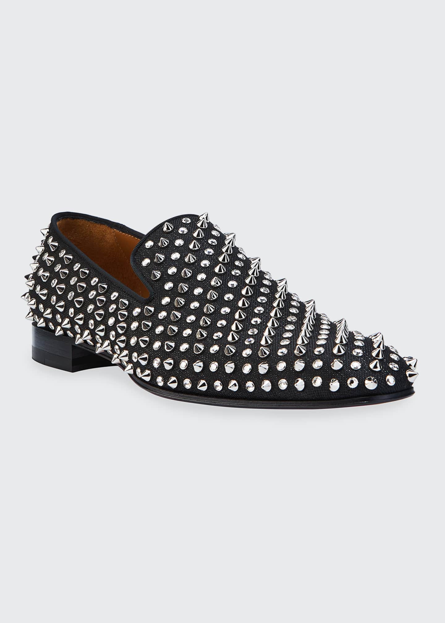 crystal studded slip on sneakers