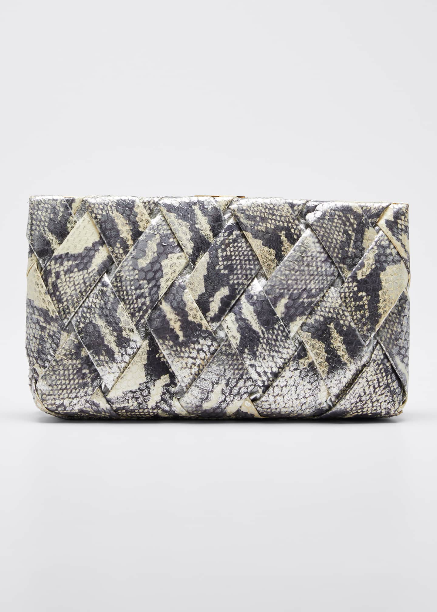 snakeskin clutch