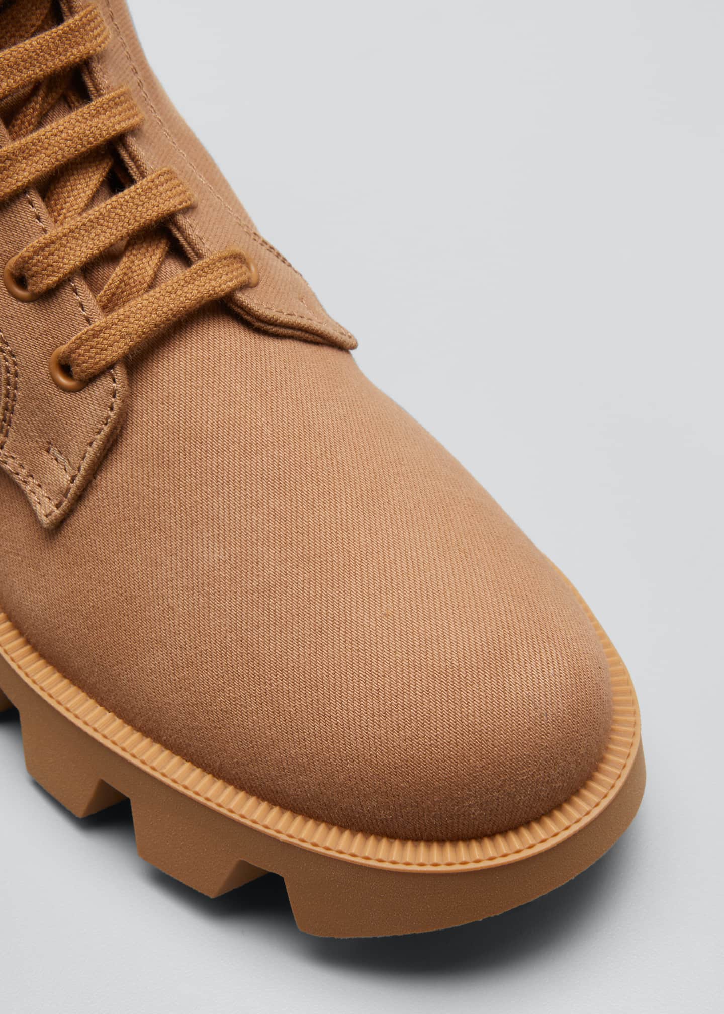 prada lug sole canvas boots