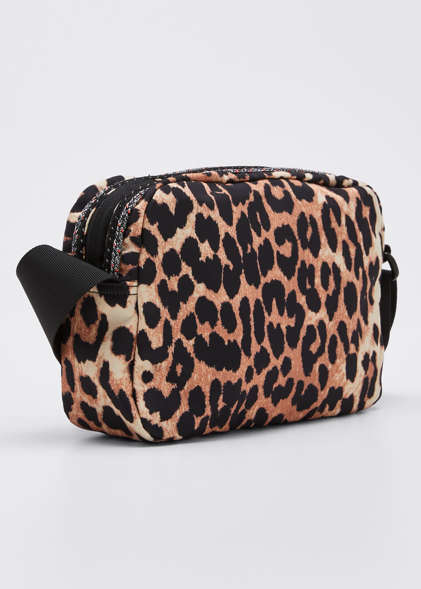 Ganni Nylon Leopard Crossbody Bag - Bergdorf Goodman